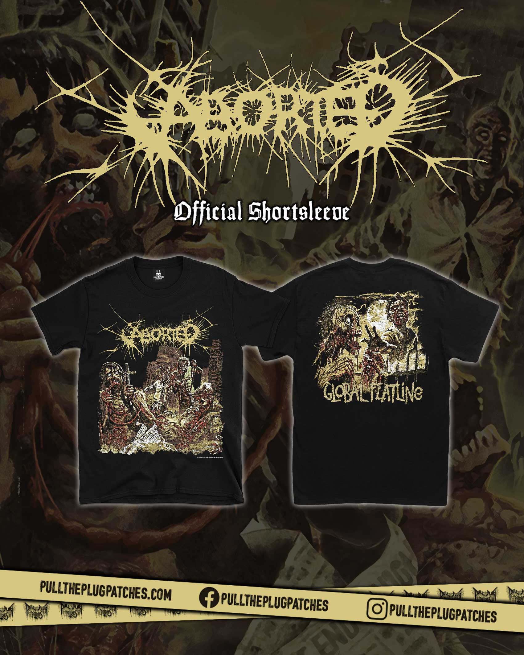 Aborted - Global Flatline - Shortsleeve Shirt