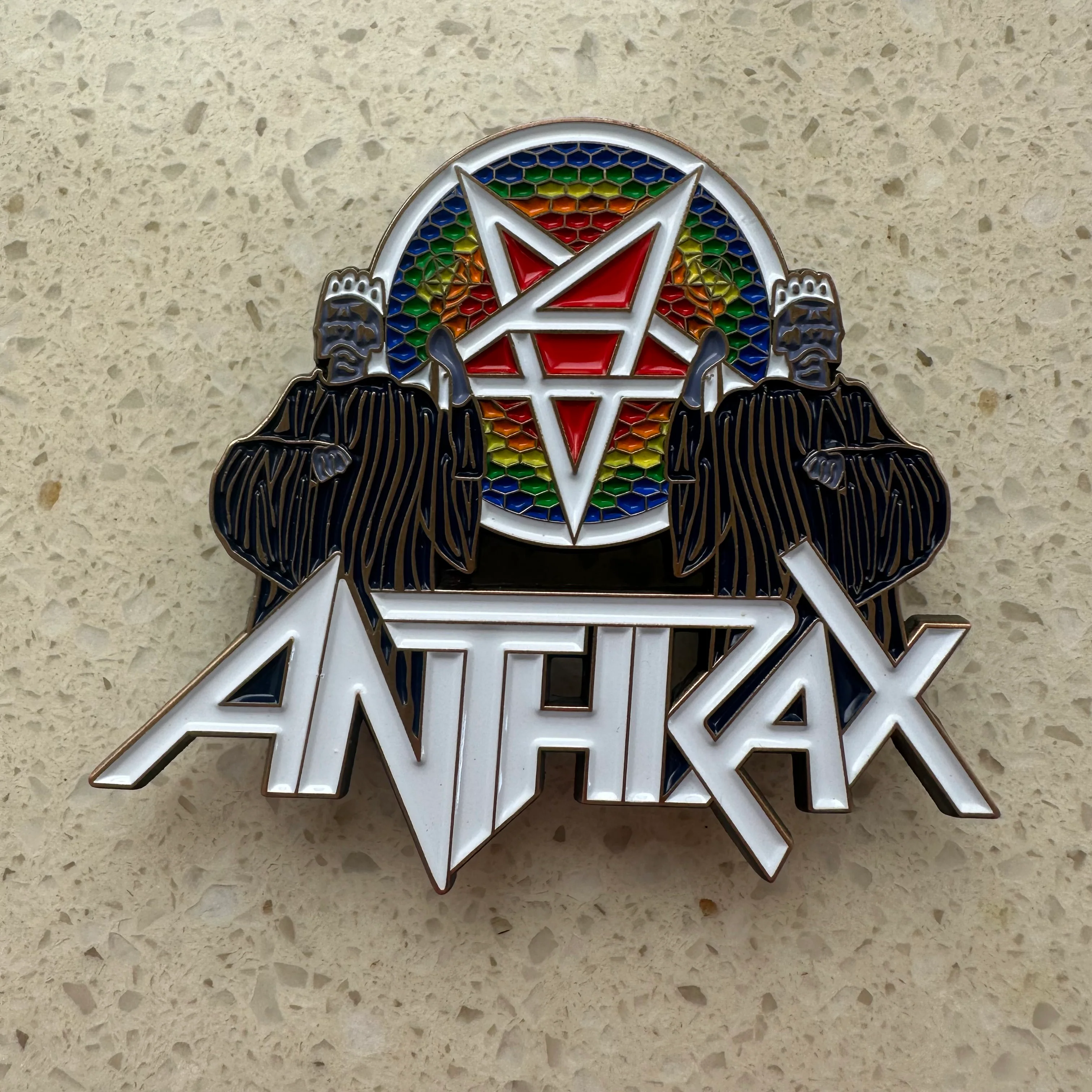 Anthrax - For All Kings (White Logo) - Metal Pin - Image 3