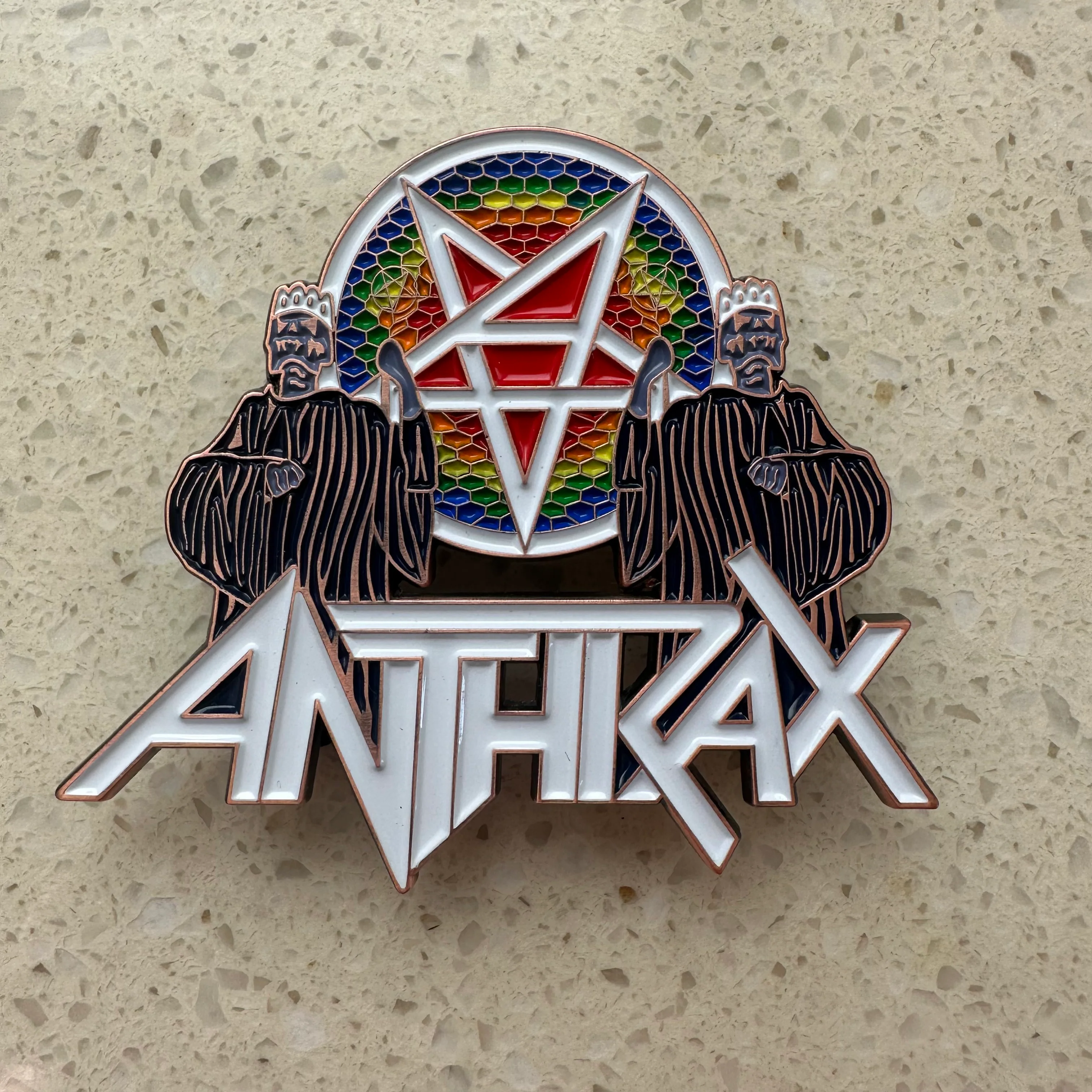 Anthrax - For All Kings (White Logo) - Metal Pin - Image 4