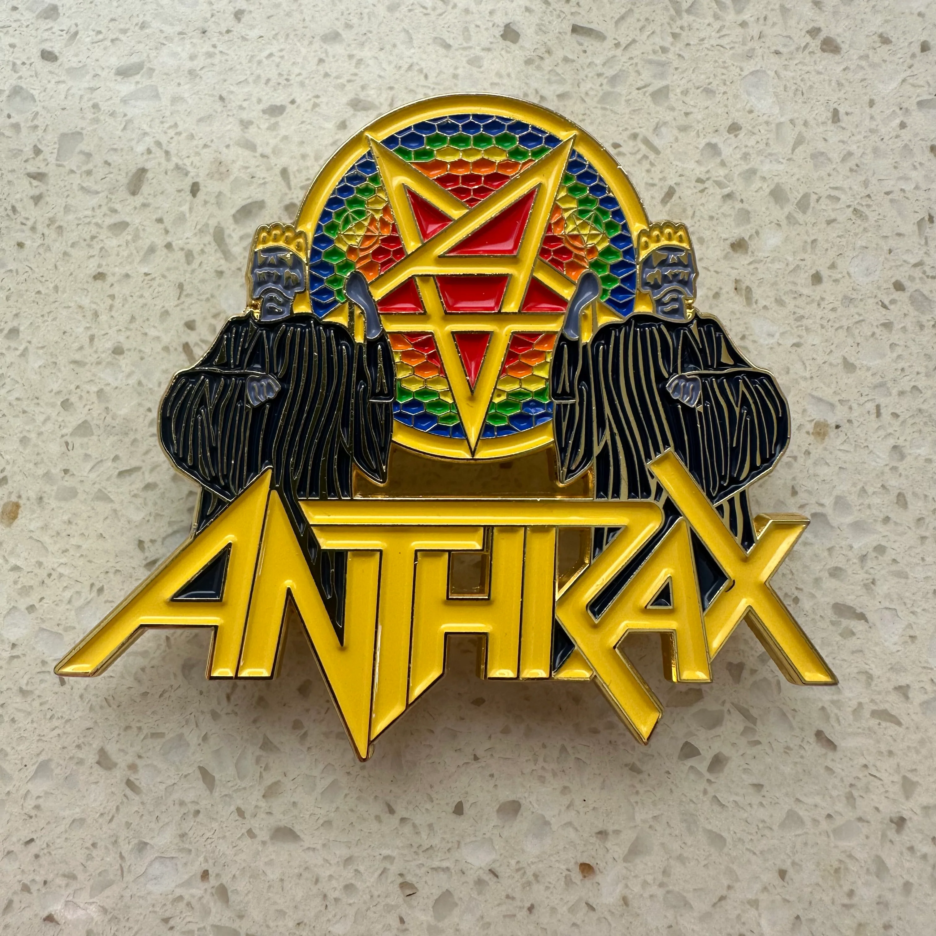 Anthrax - For All Kings (Yellow Logo) - Metal Pin - Image 3