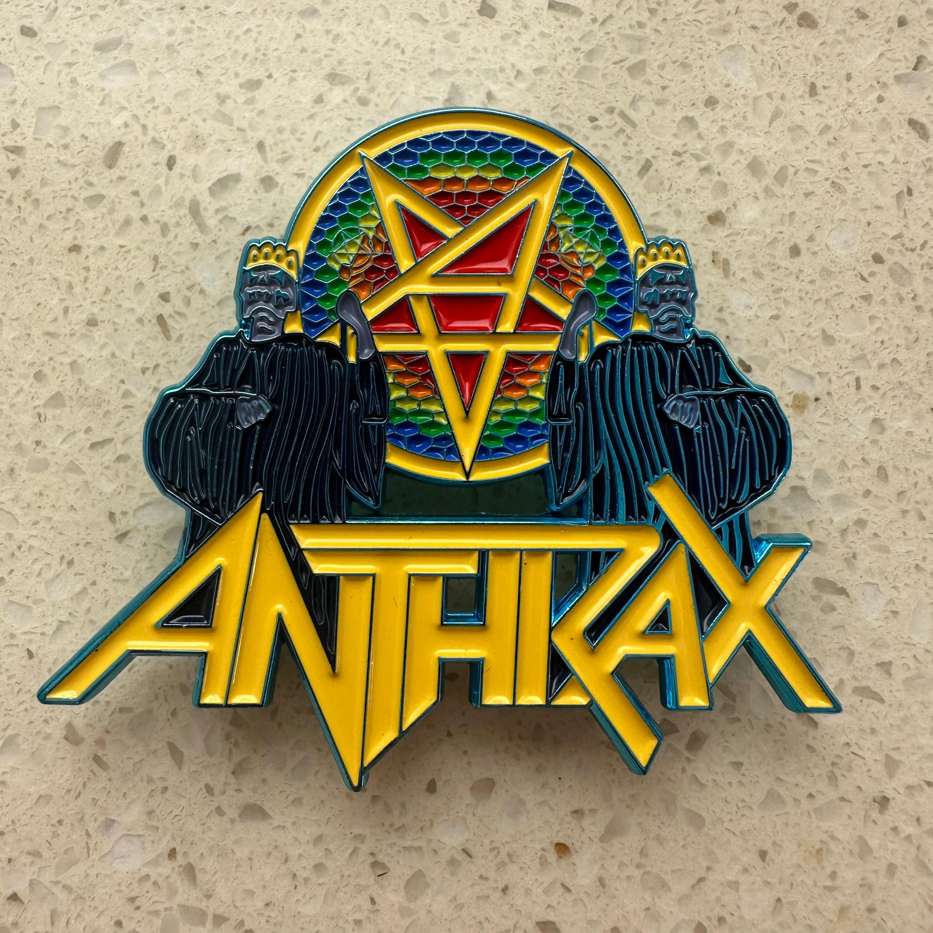 Anthrax - For All Kings (Yellow Logo) - Metal Pin - Image 4