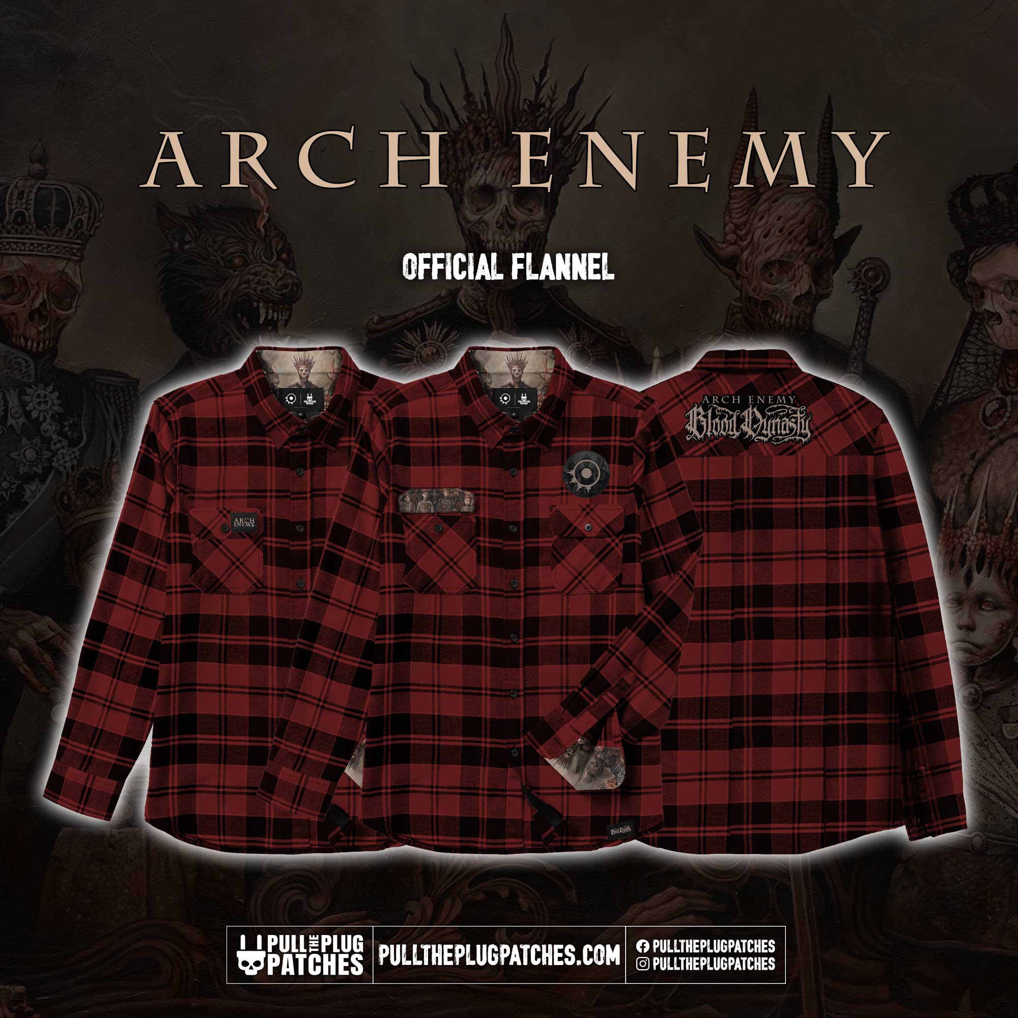Arch Enemy - Blood Dynasty - Flannel Shirt