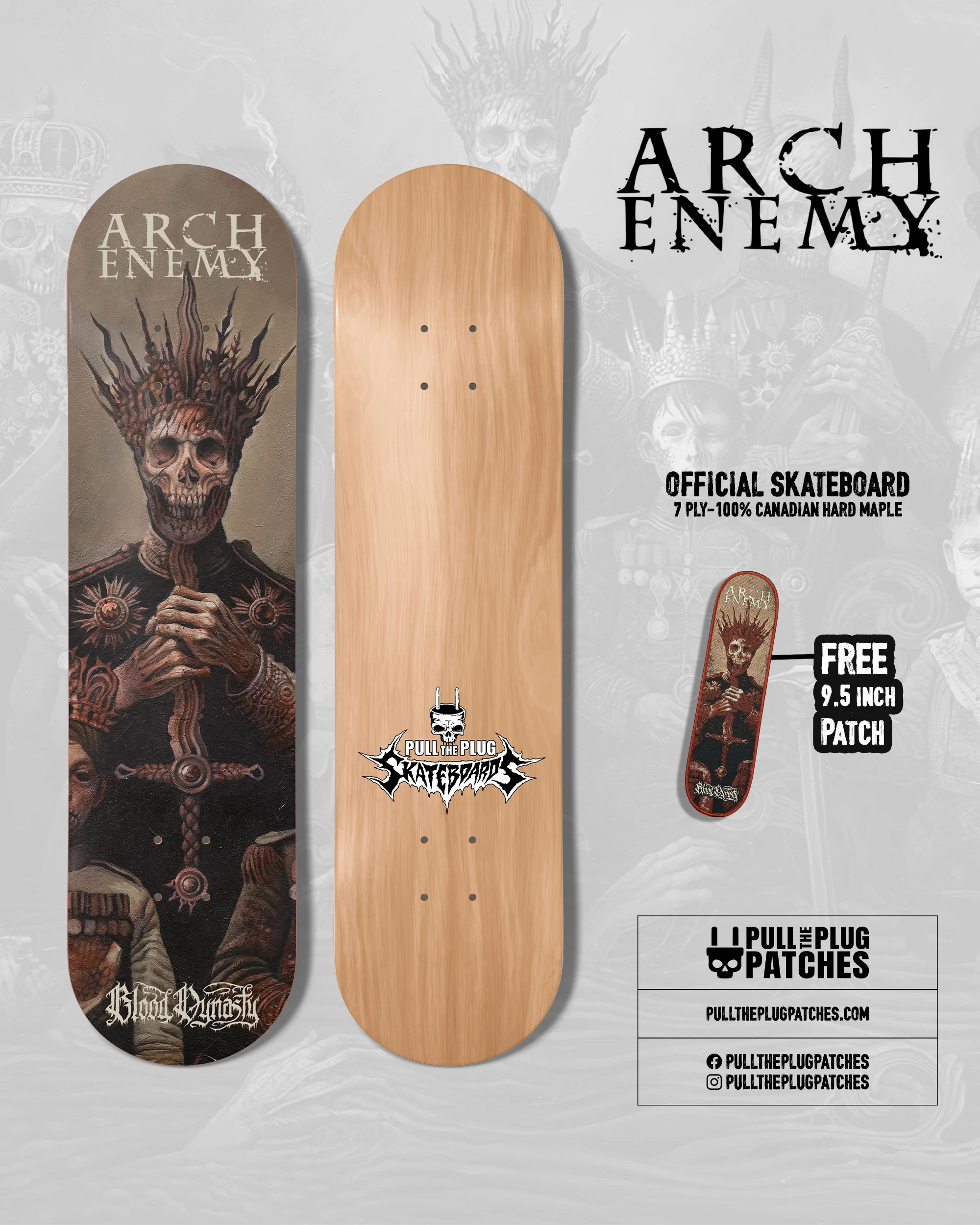 Arch Enemy - Blood Dynasty - Skateboard