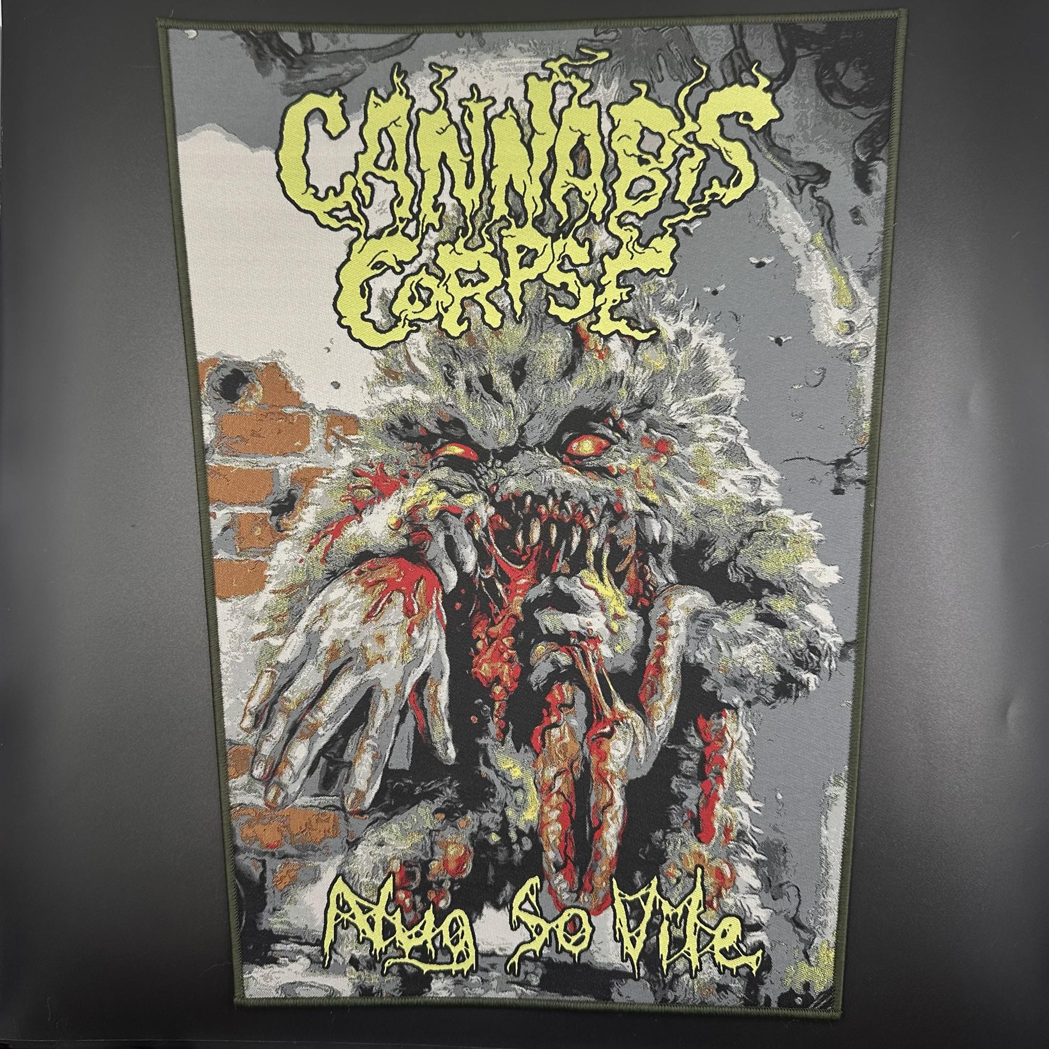 Cannabis Corpse - Nug So Vile - Backpatch - Image 3