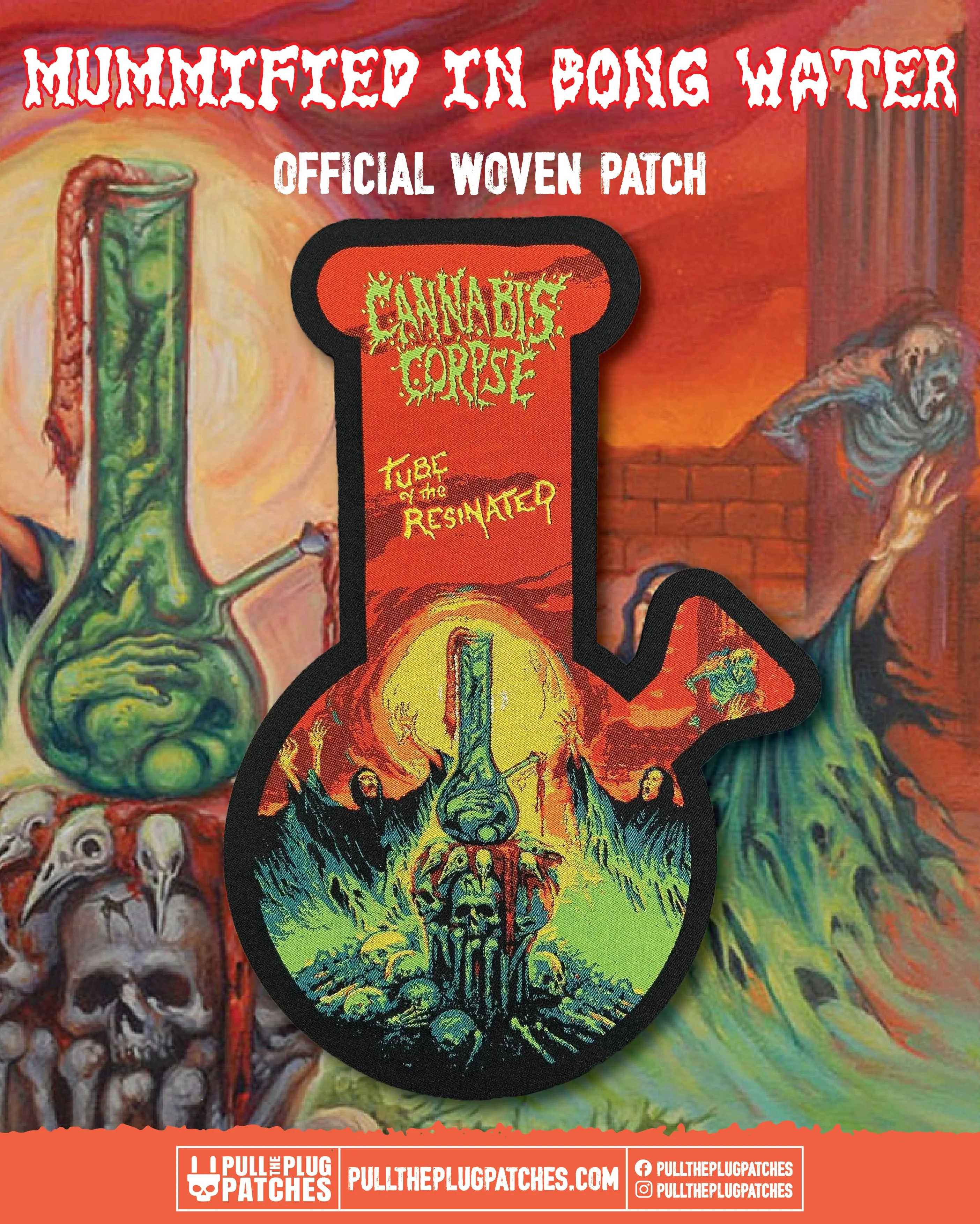 Cannabis Corpse - Tube of the Resinated - Oversize Patch