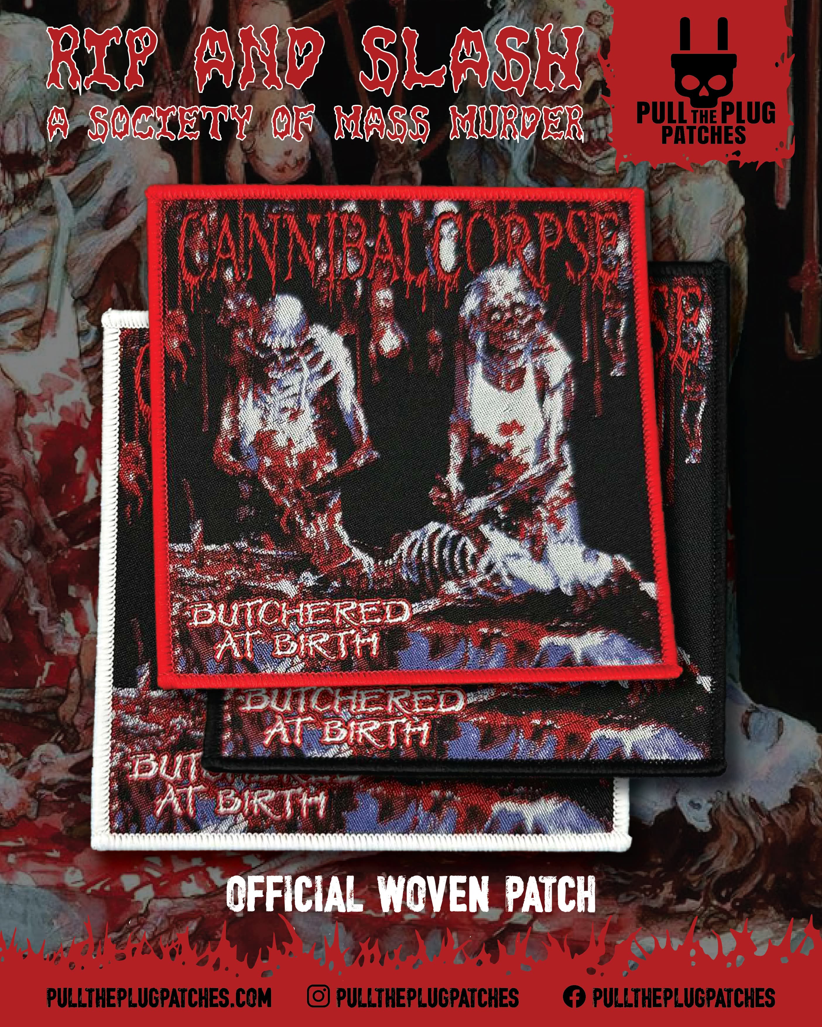 Cannibal Corpse - Butchered at Birth -  Square Patch