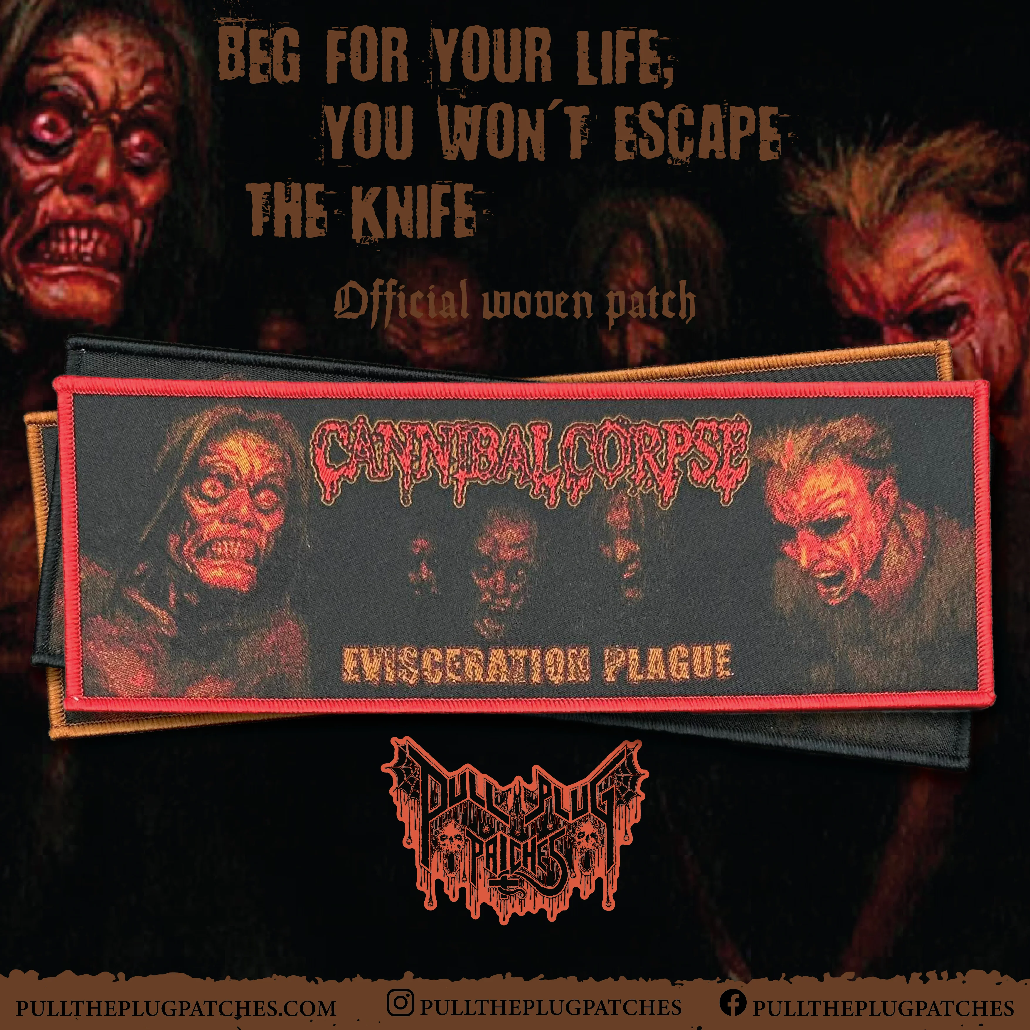 Cannibal Corpse - Evisceration Plague - Strip Patch