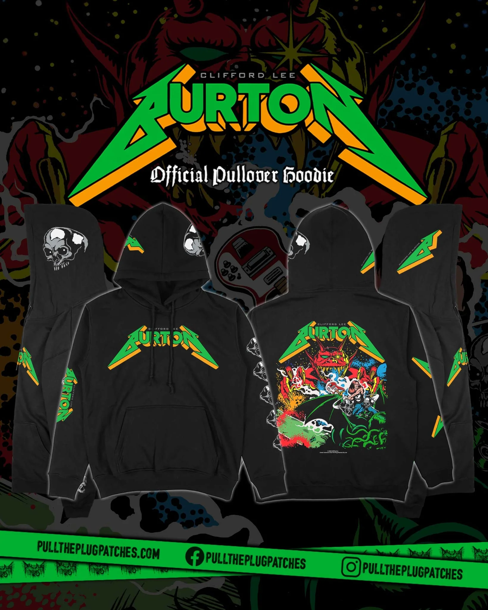 Cliff Burton - Legacy - Deluxe Pullover Hoodie (Limited Edition)