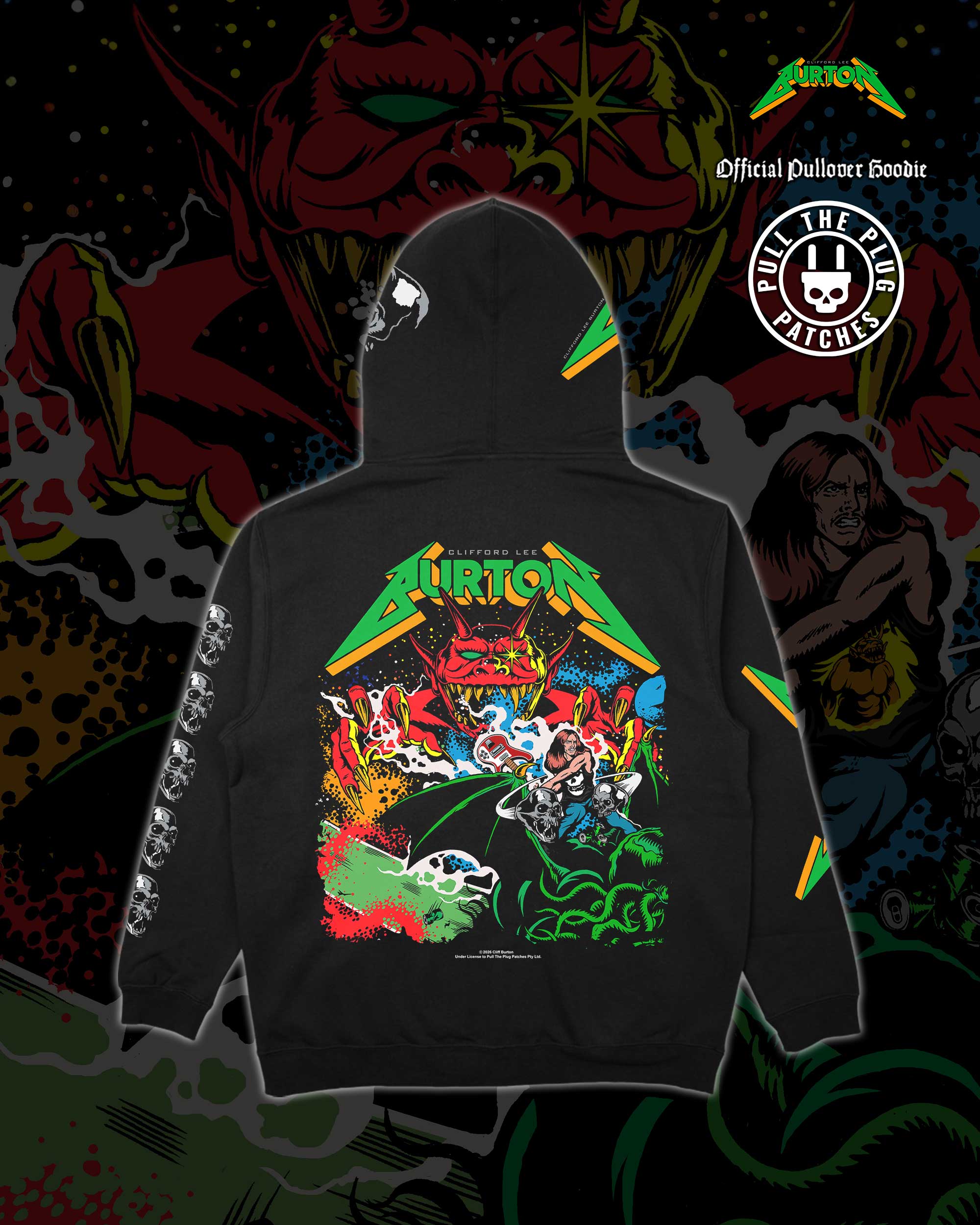 Cliff Burton - Legacy - Deluxe Pullover Hoodie (Limited Edition) - Image 4