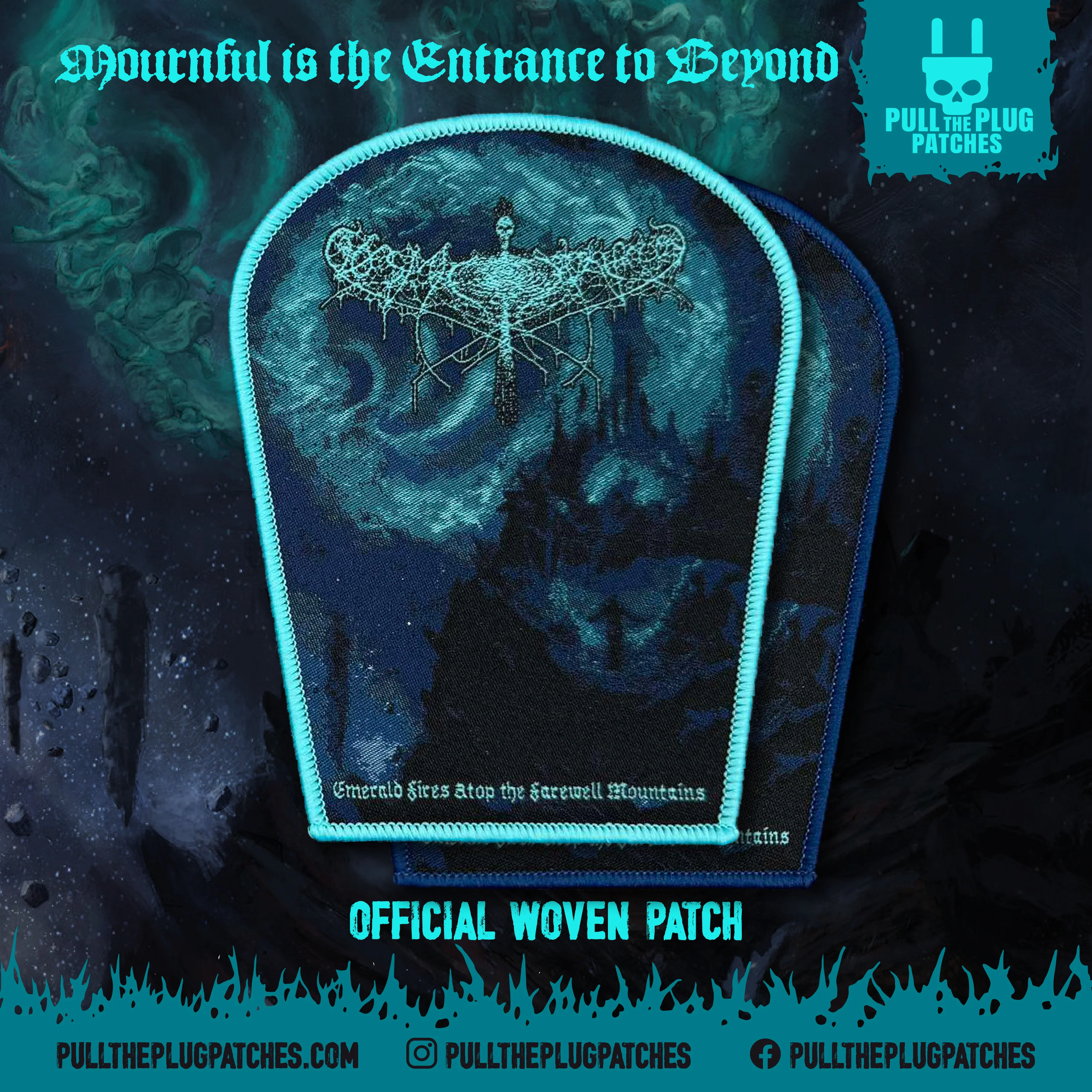 Cosmic Putrefaction - Emerald Fires Atop the Farewell Mountains - Patch