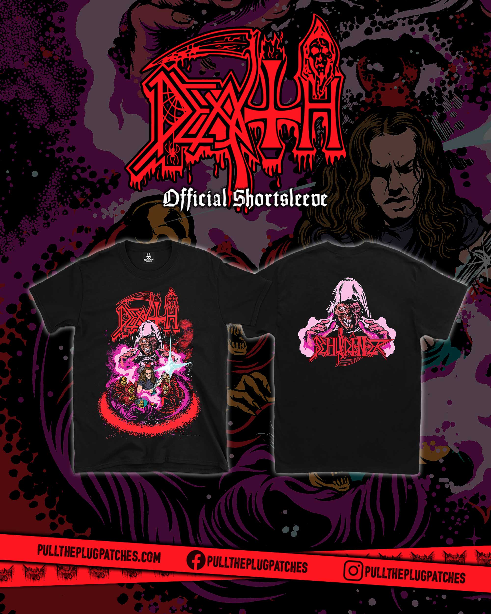 Death - Chuck Schuldiner Guitar God - Shortsleeve Shirt