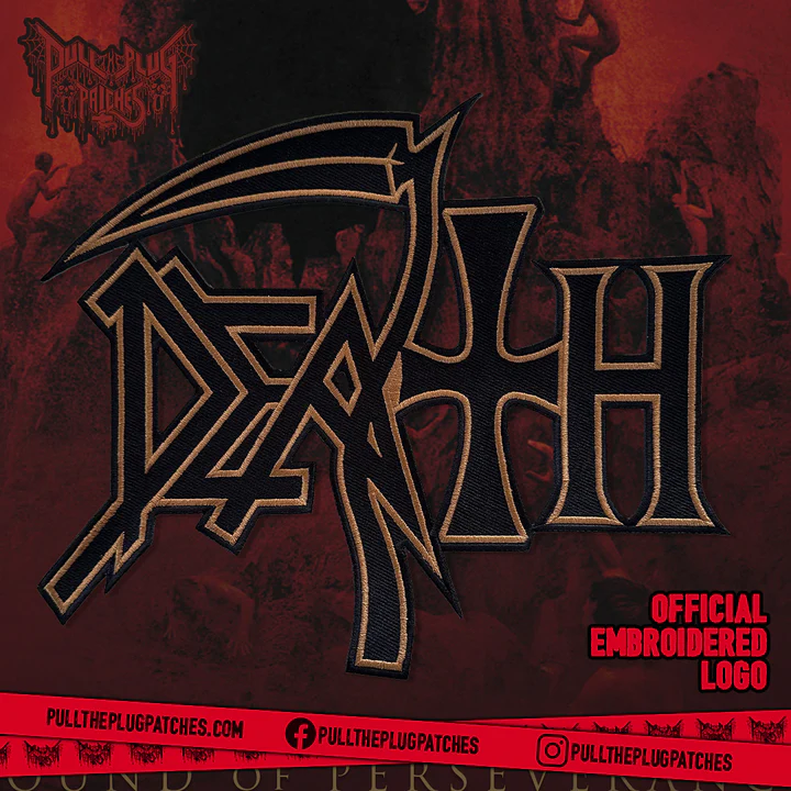 Death - The Sound of Perseverance - Embroidered Rocker Style Logo