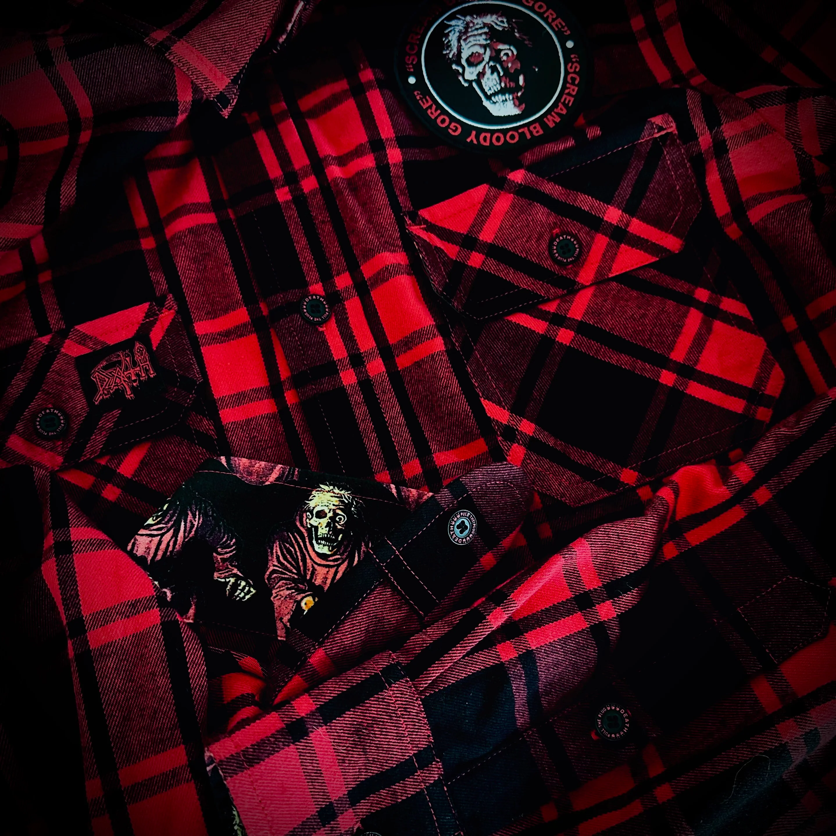 Death - Scream Bloody Gore - Flannel Shirt - Image 2