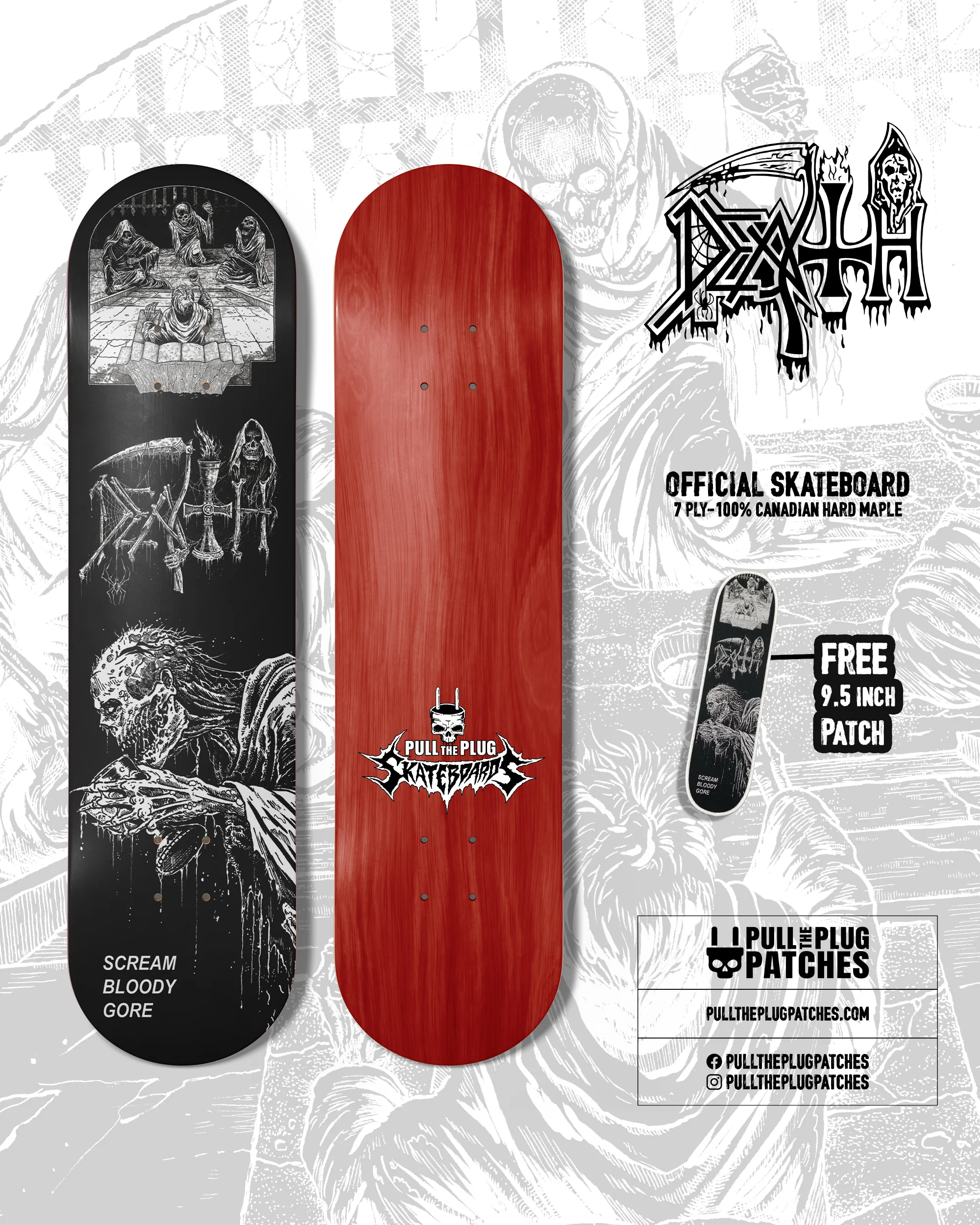 Death - Scream Bloody Gore - Riddick Zombie - Skateboard