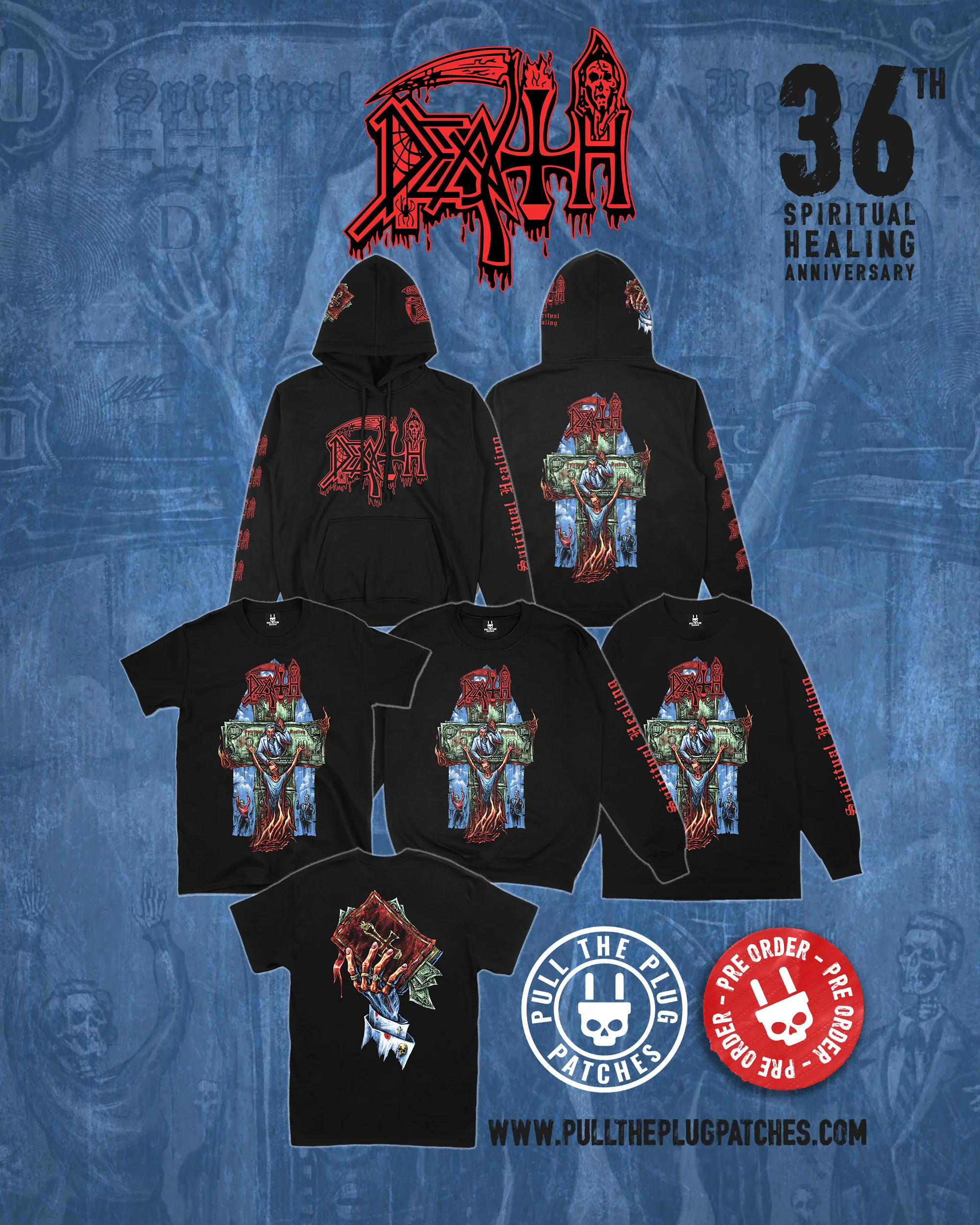 Death - Spiritual Healing x Exclusive Noah Cutter Meihoff Art - Shortsleeve Shirt (Limited Edition) - Image 2