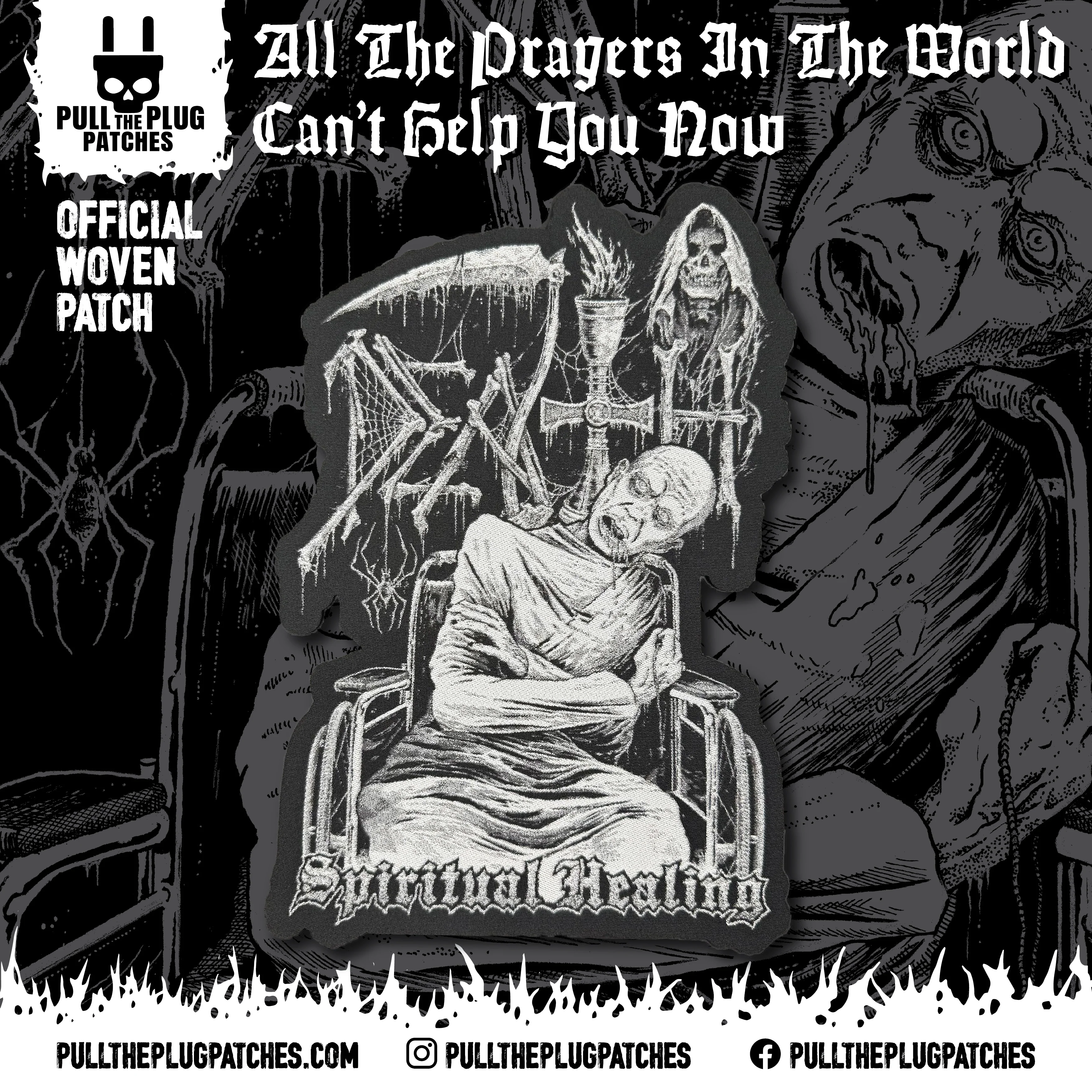 Death - Spiritual Healing x Riddickart 35th Anniversary - Oversize Patch (Limited Edition)