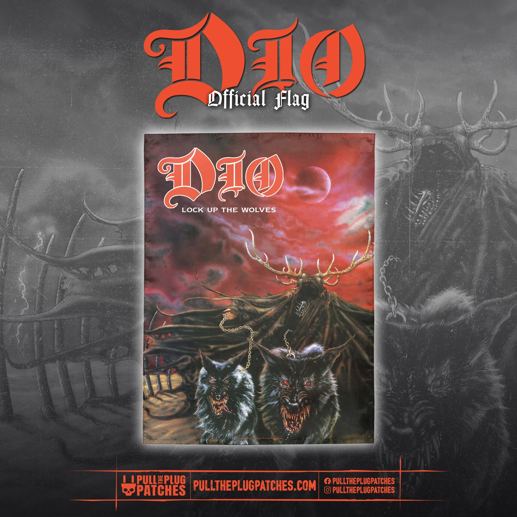 Dio - Lock Up the Wolves - Flag
