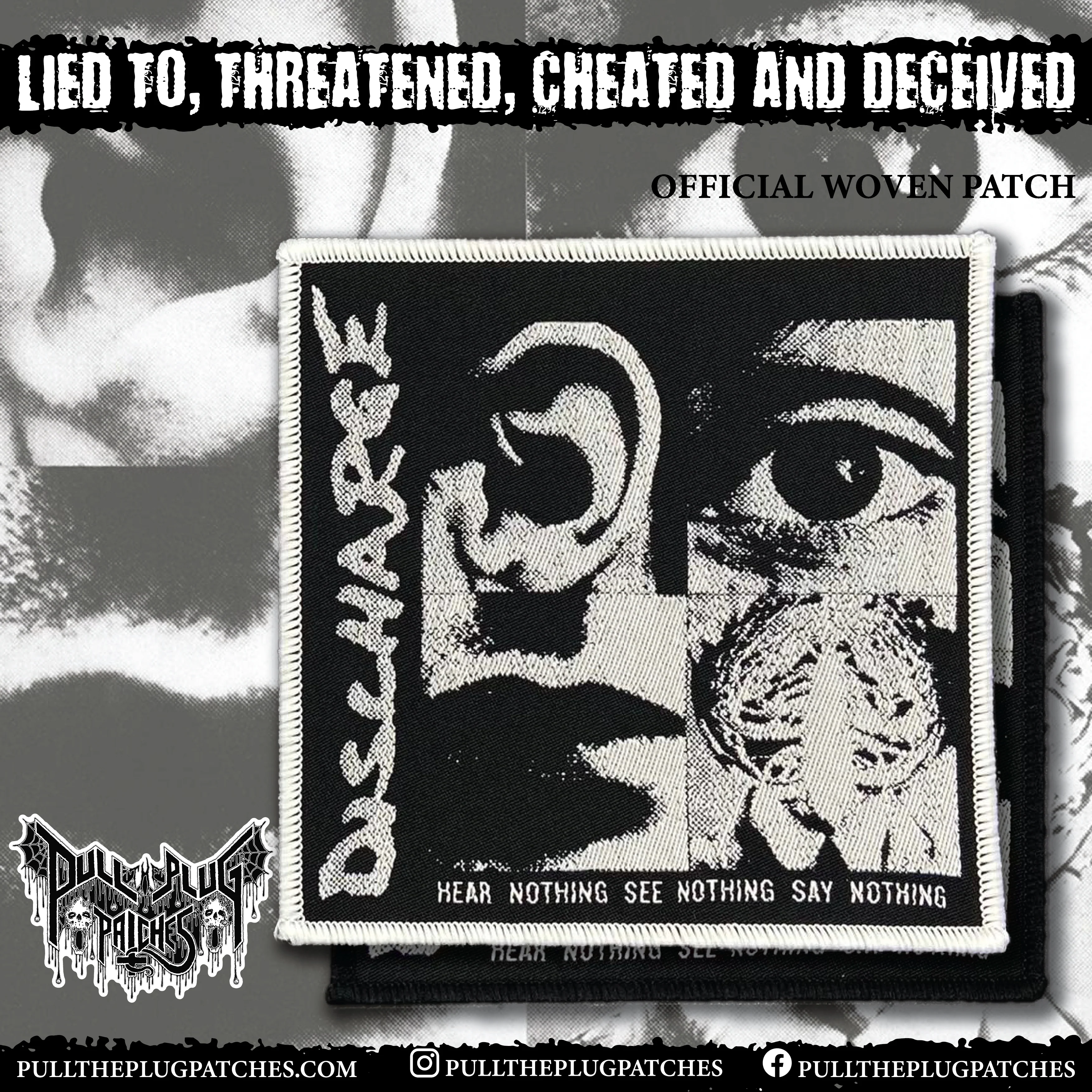 Discharge - Hear Nothing See Nothing Say Nothing - Patch