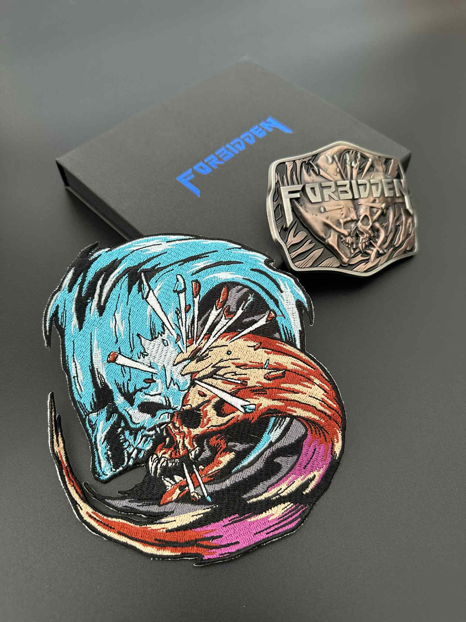 Forbidden - Forbidden Evil Belt Buckle - Feel No Pain Edition - Image 3