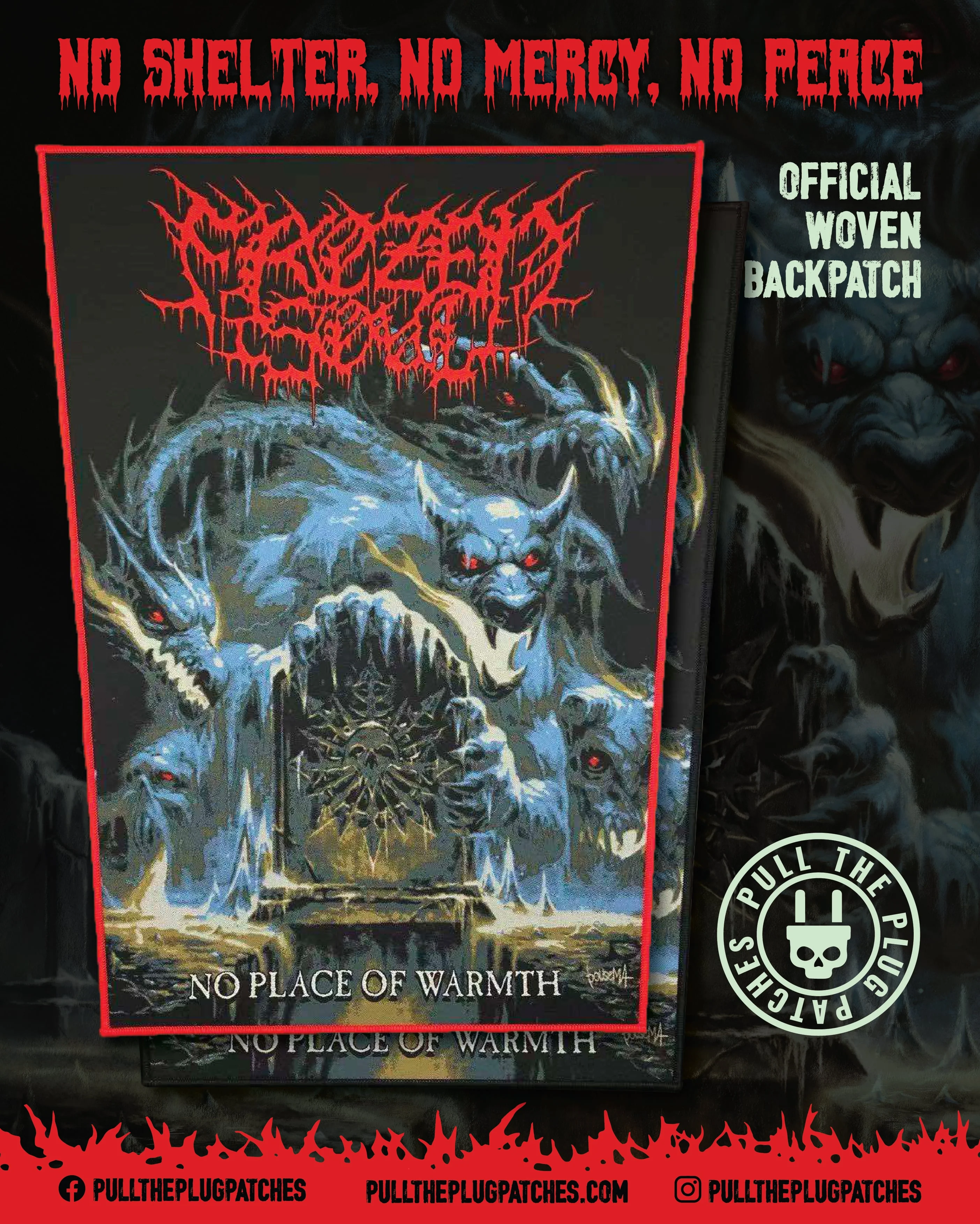 Frozen Soul - No Place of Warmth - Backpatch