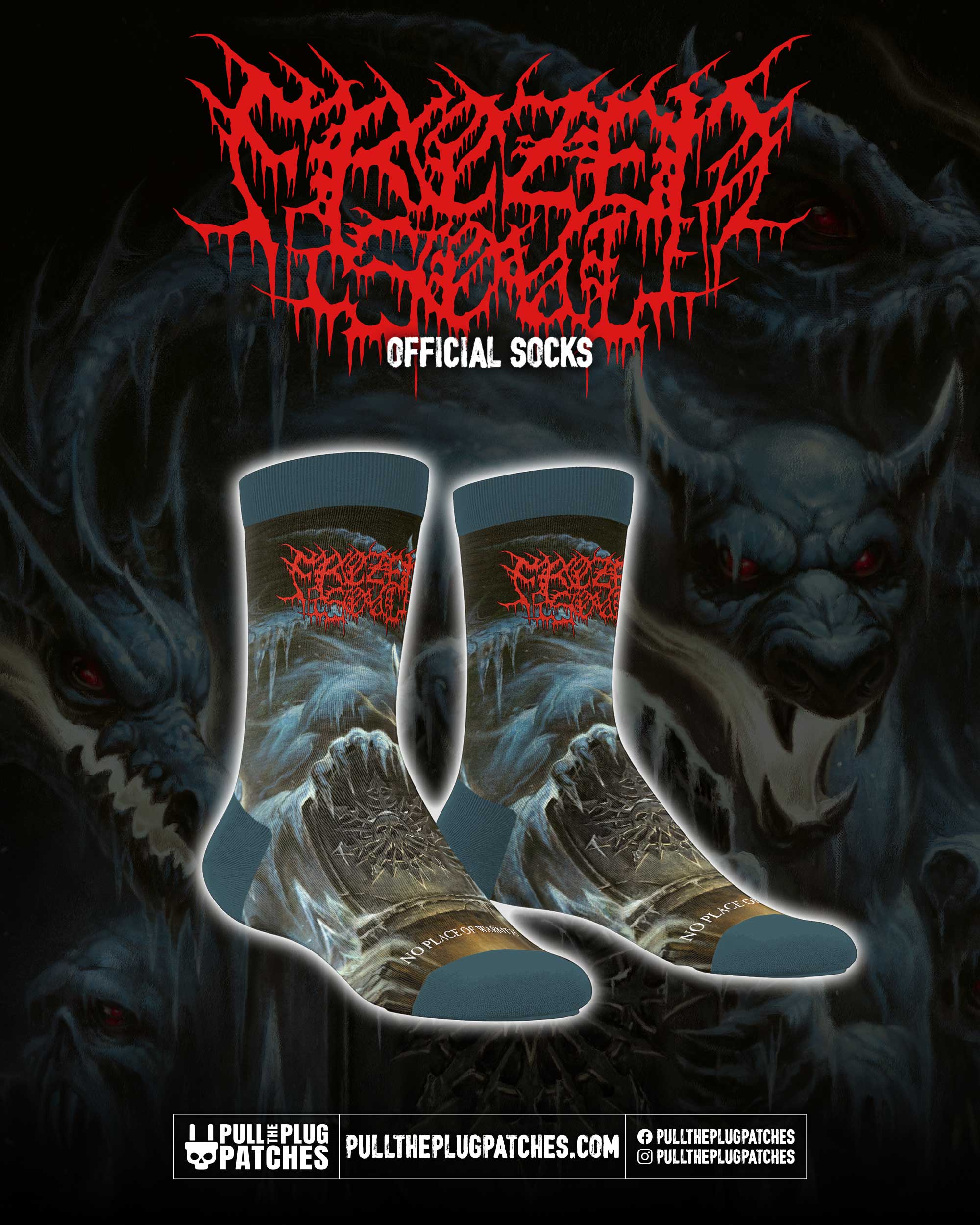 Frozen Soul - No Place of Warmth - Socks