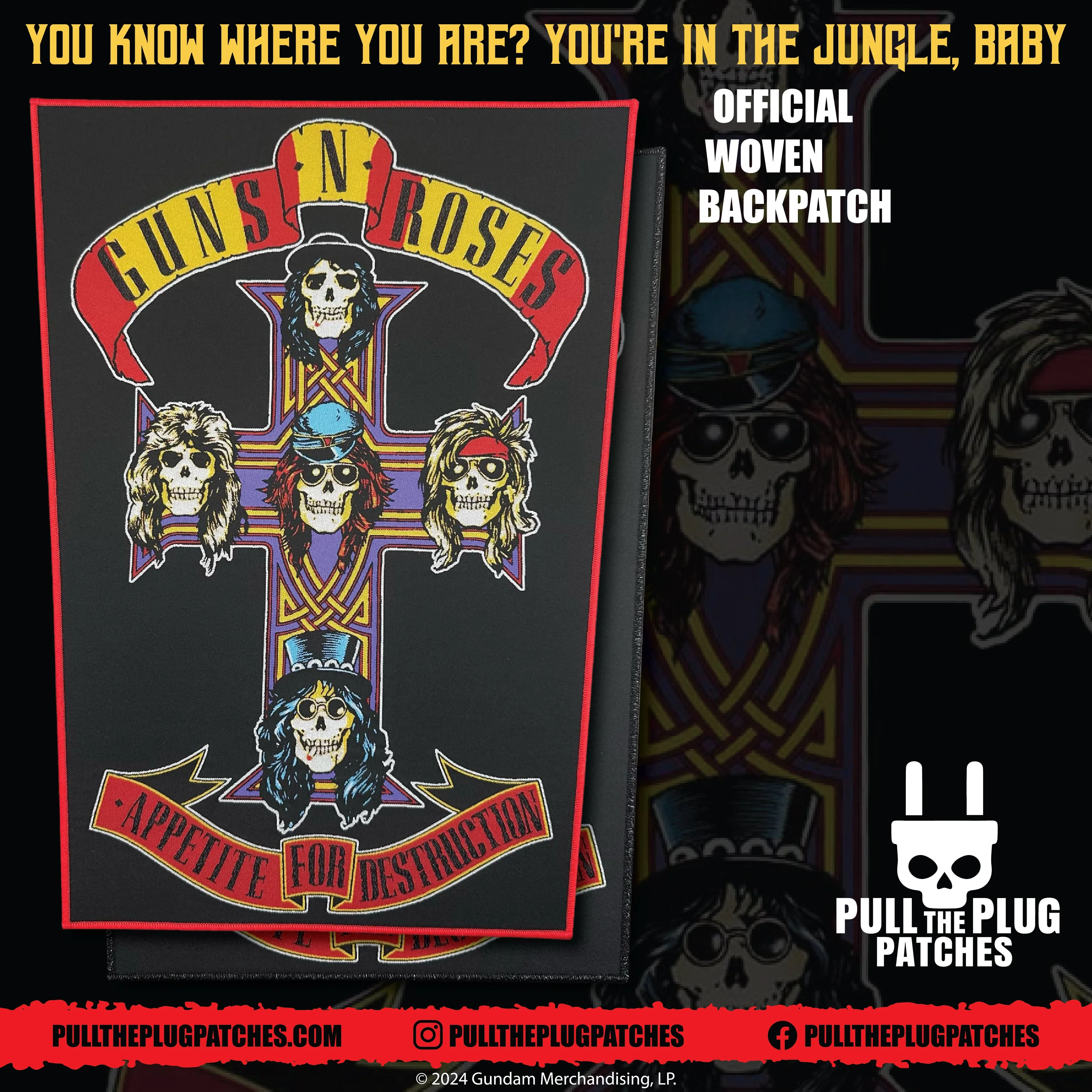 Guns N Roses - Appetite for Destruction - Backpatch