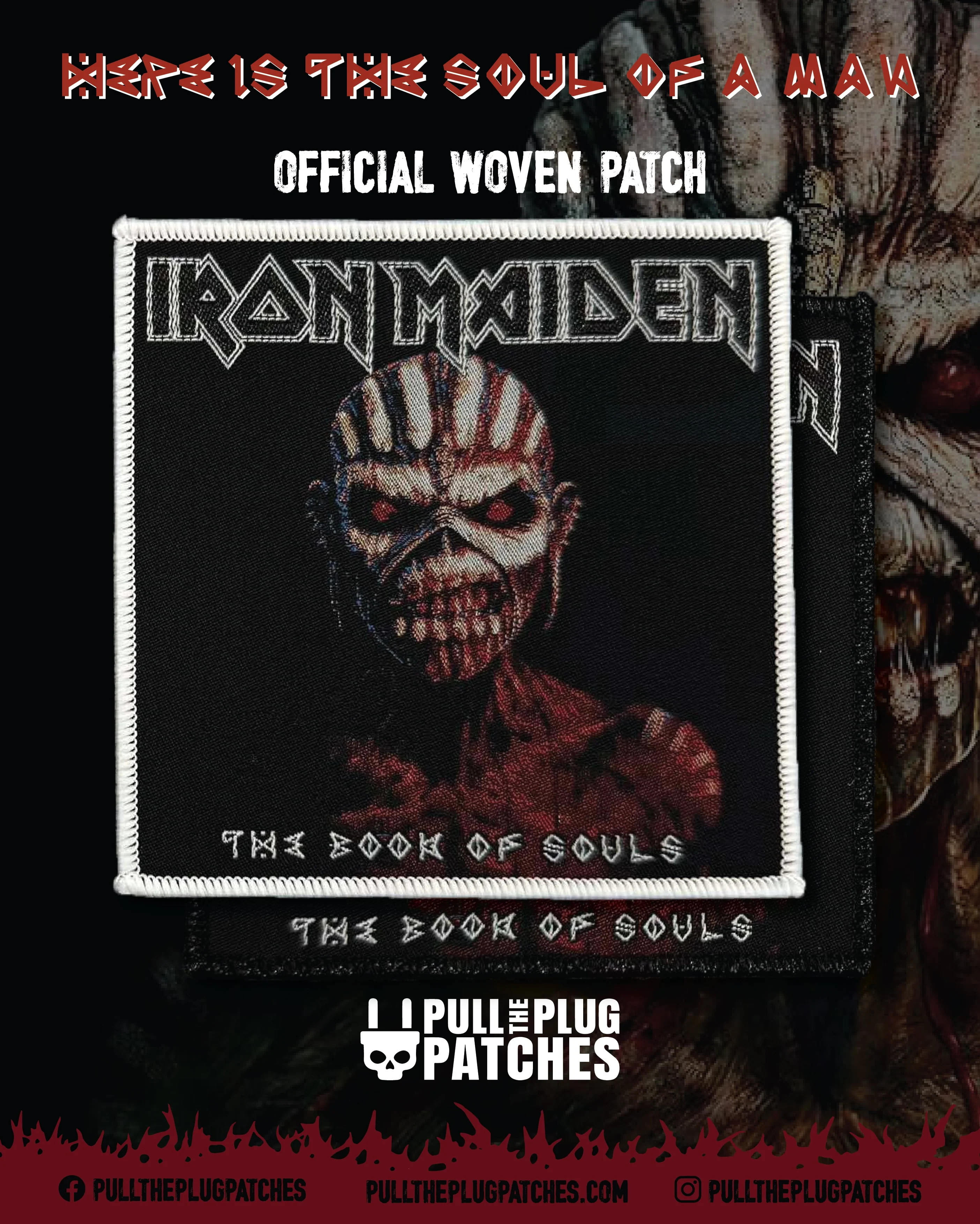 Iron Maiden - Book Of Souls - Square Patch
