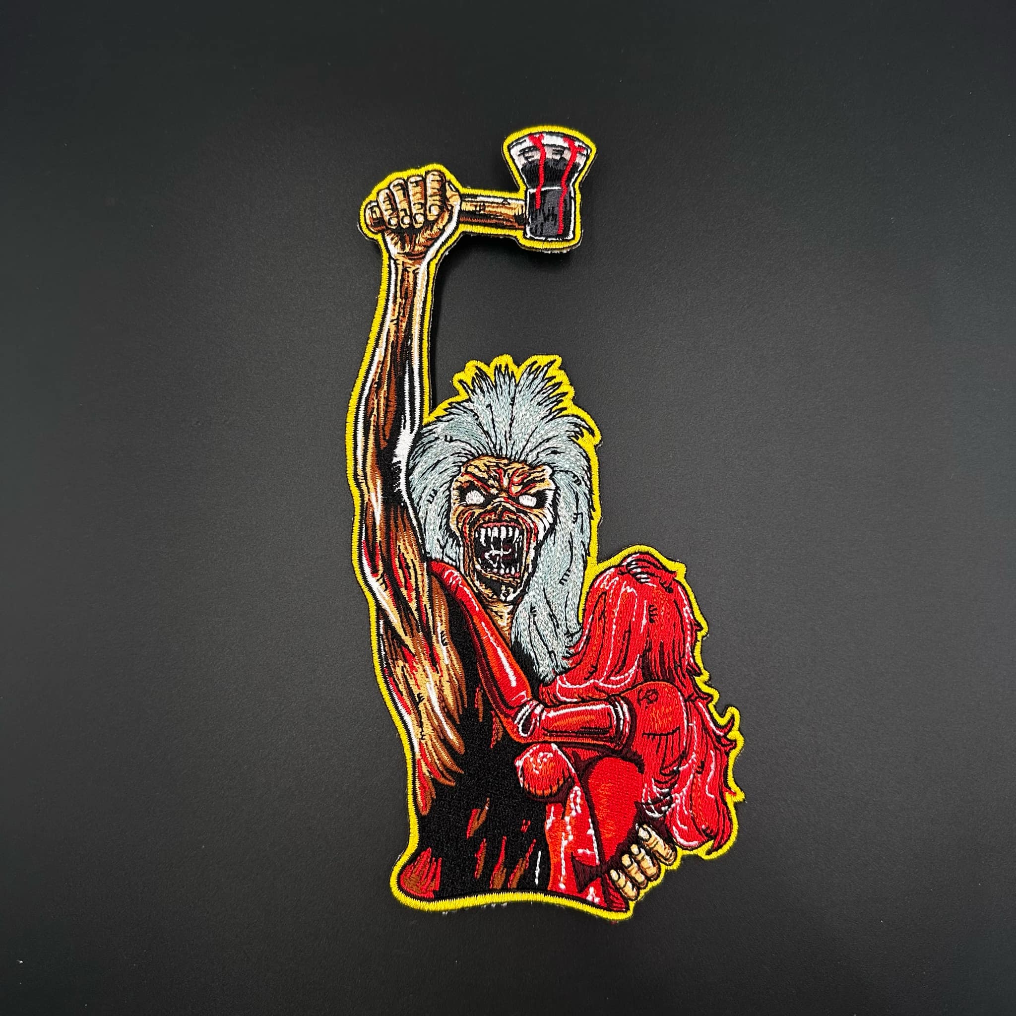 Iron Maiden - Bring Your Daughter To The Slaughter - Oversize Embroidered Patch - Image 2