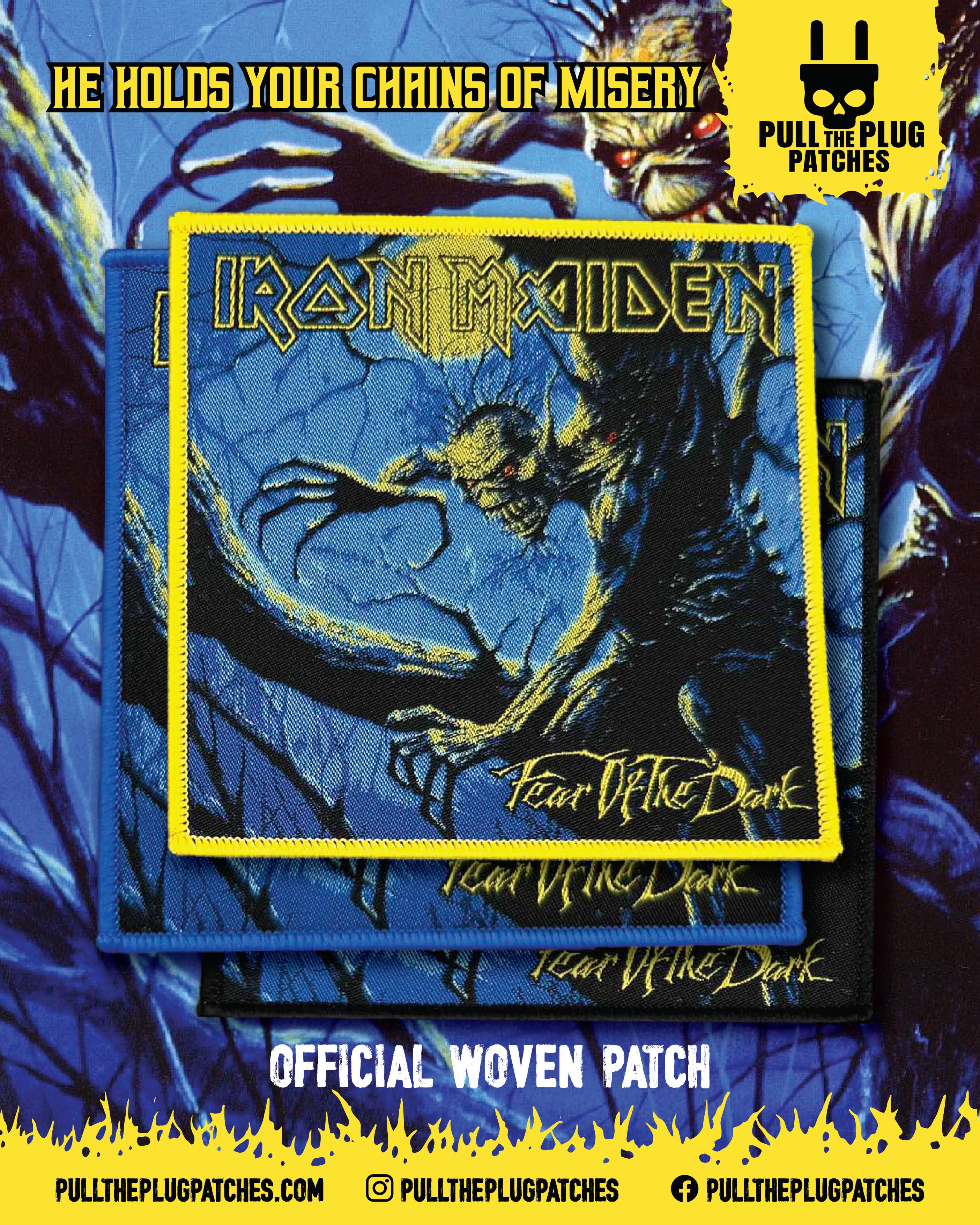 Iron Maiden - Fear Of The Dark -  Square Patch