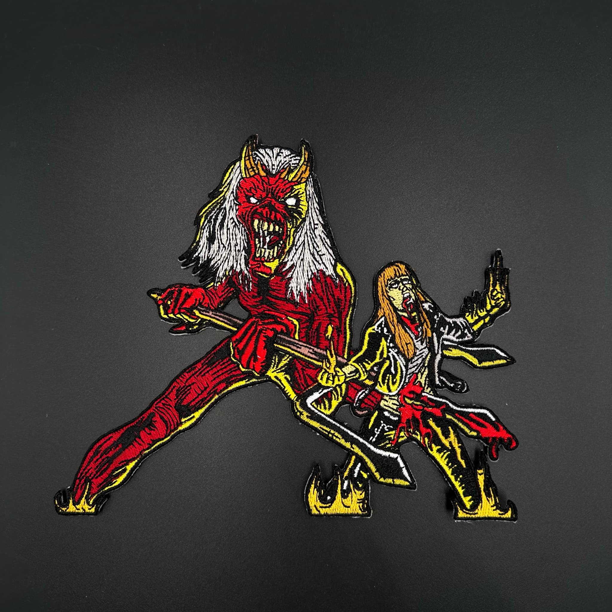 Iron Maiden - Hallowed Be Thy Name - Oversize Embroidered Patch - Image 2