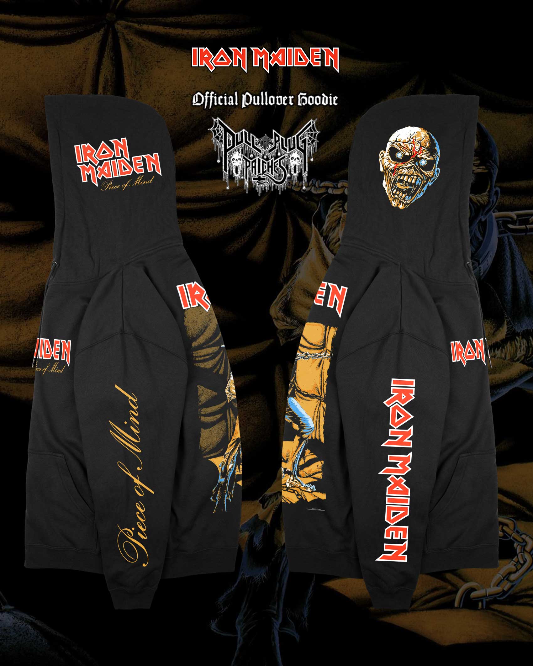 Iron Maiden - Piece Of Mind - Deluxe Pullover Hoodie - Image 3