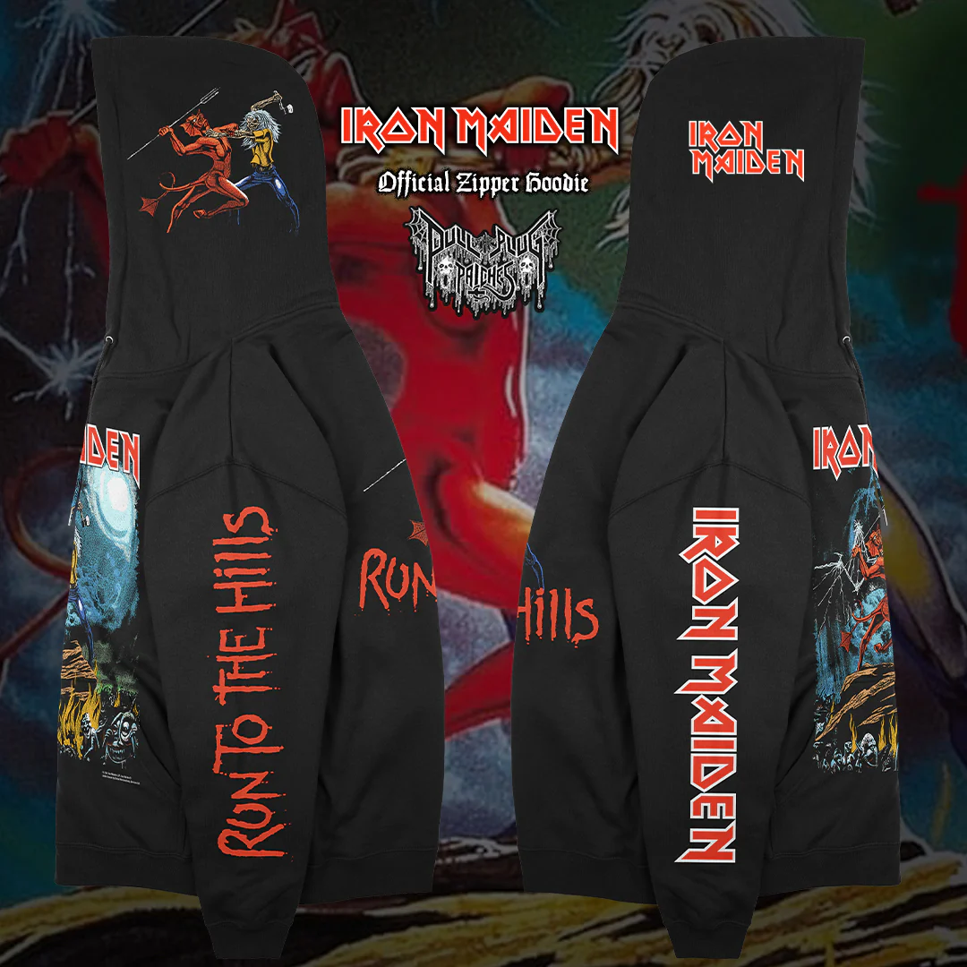 Iron Maiden - Run To The Hills - Deluxe Zipper Hoodie - Image 3