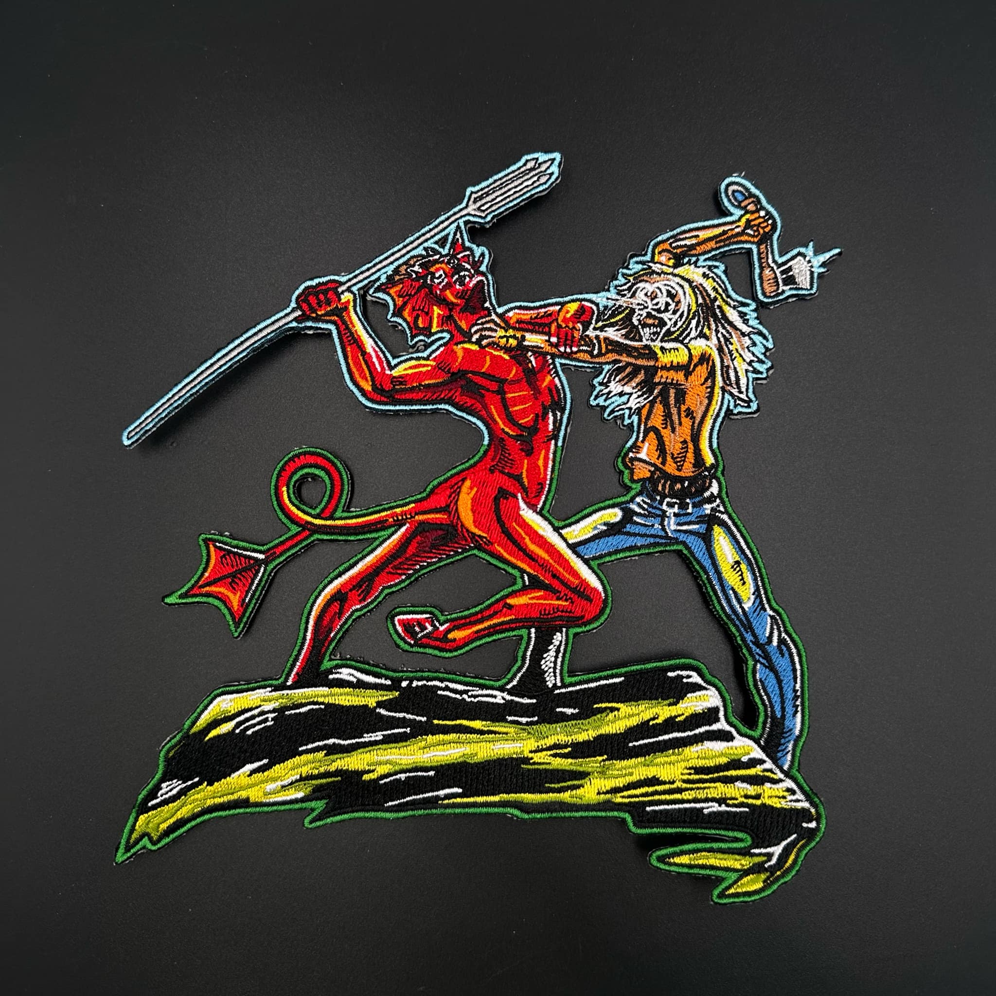 Iron Maiden - Run To The Hills - Oversize Embroidered Patch - Image 2