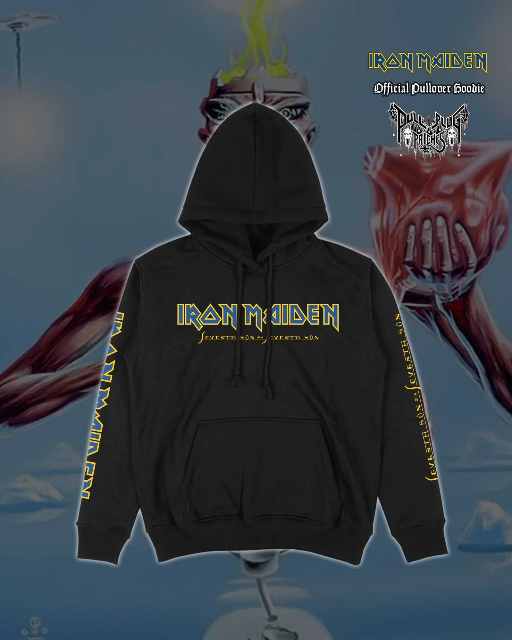 Iron Maiden - Seventh Son Of A Seventh Son - Pullover Hoodie (Black) - Image 2
