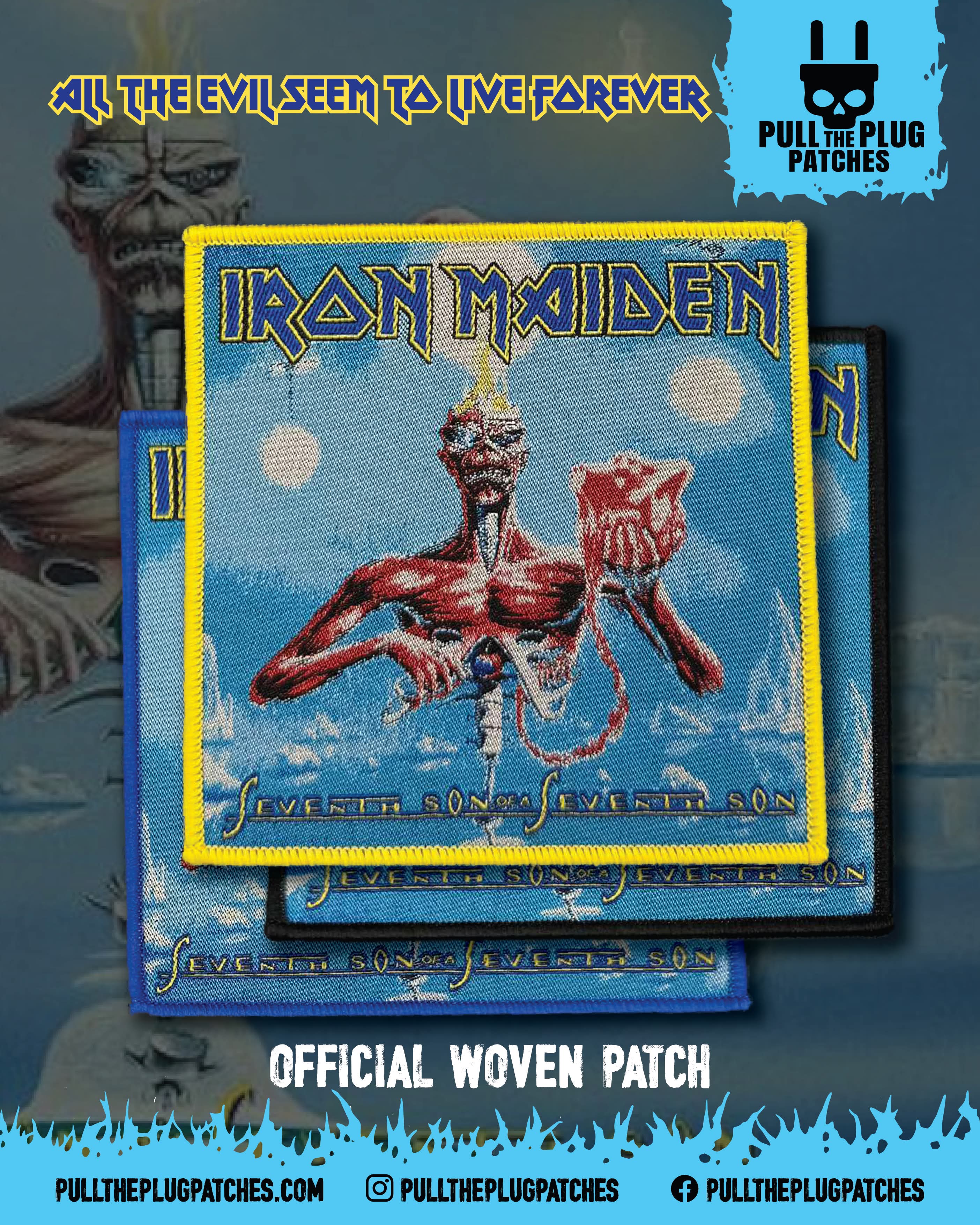 Iron Maiden - Seventh Son of a Seventh Son - Square Patch