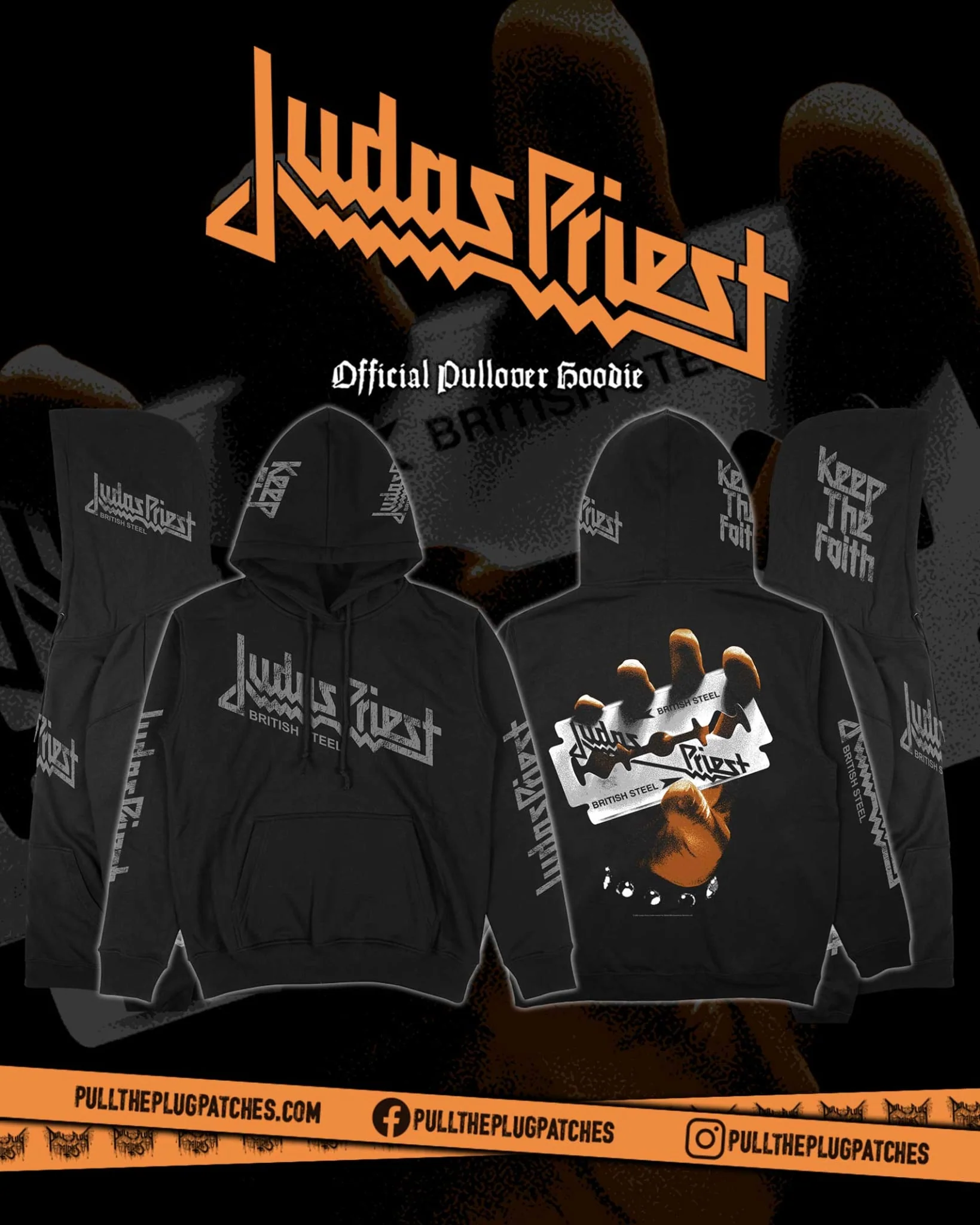 Judas Priest - British Steel - Deluxe Pullover Hoodie