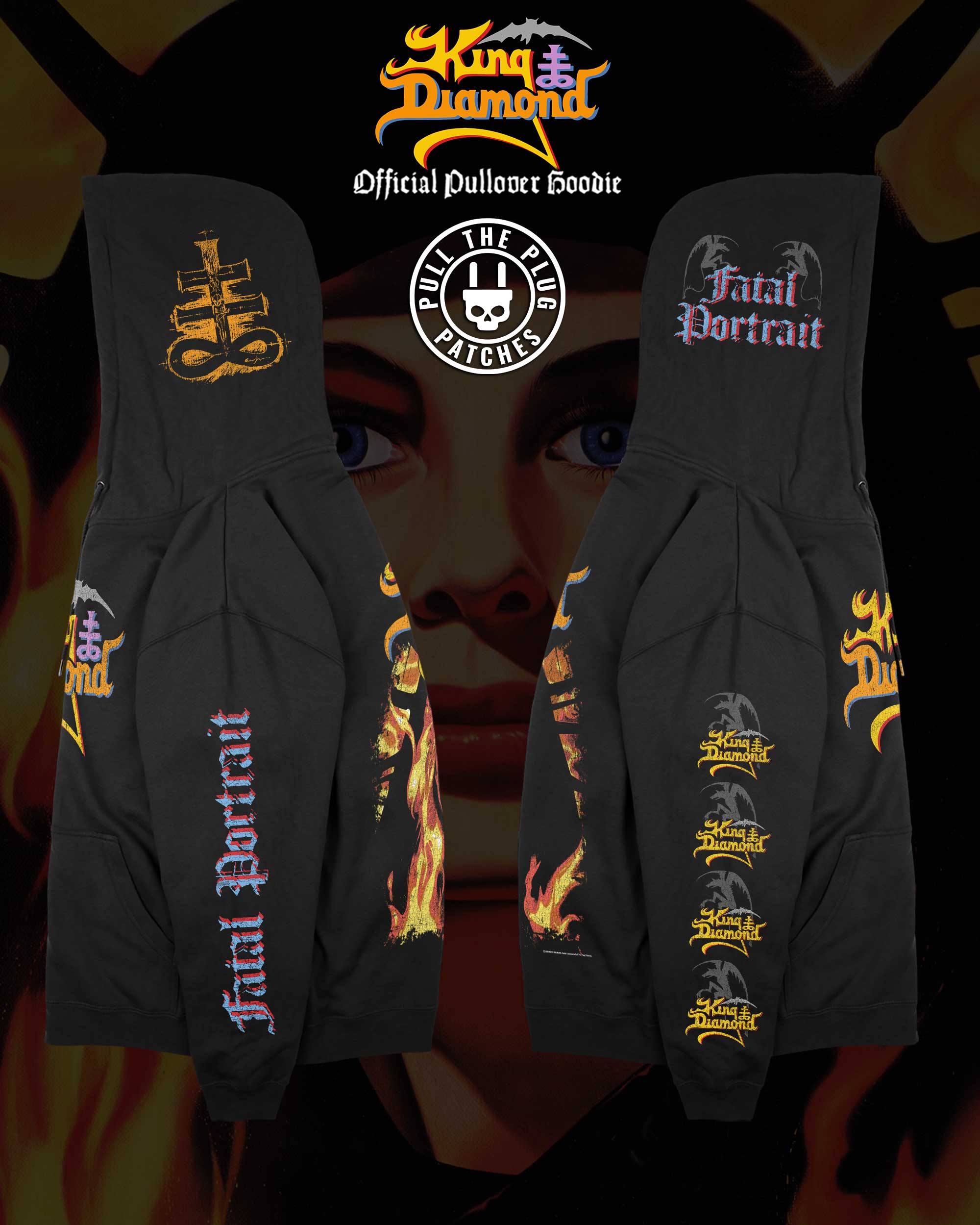 King Diamond - Fatal Portrait - Deluxe Pullover Hoodie - Image 3