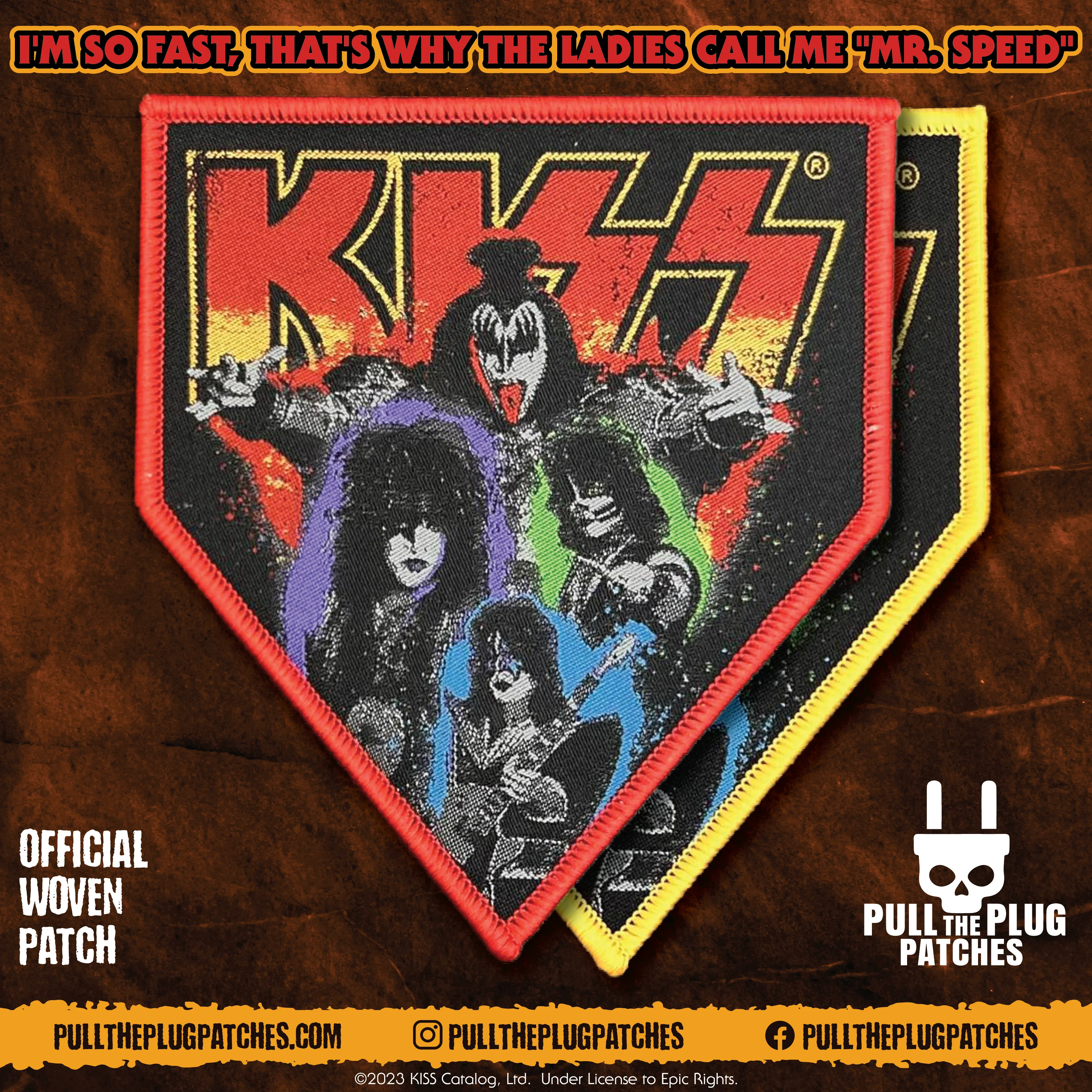 Kiss - Mr. Speed  - Woven Patch