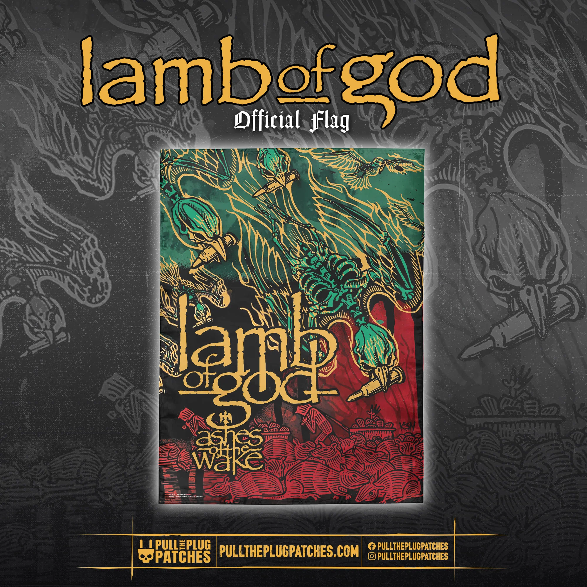 Lamb Of God - Ashes Of The Wake - Flag