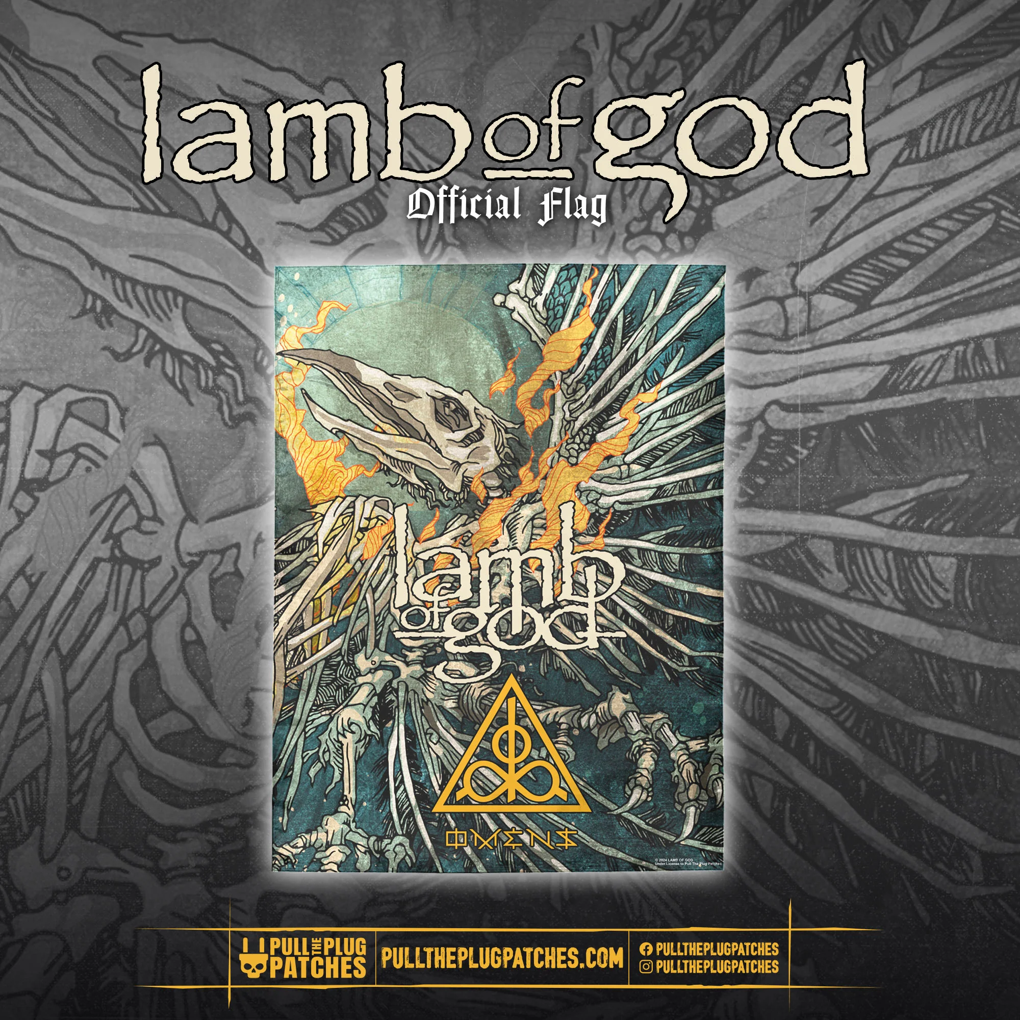 Lamb Of God - Omens - Flag
