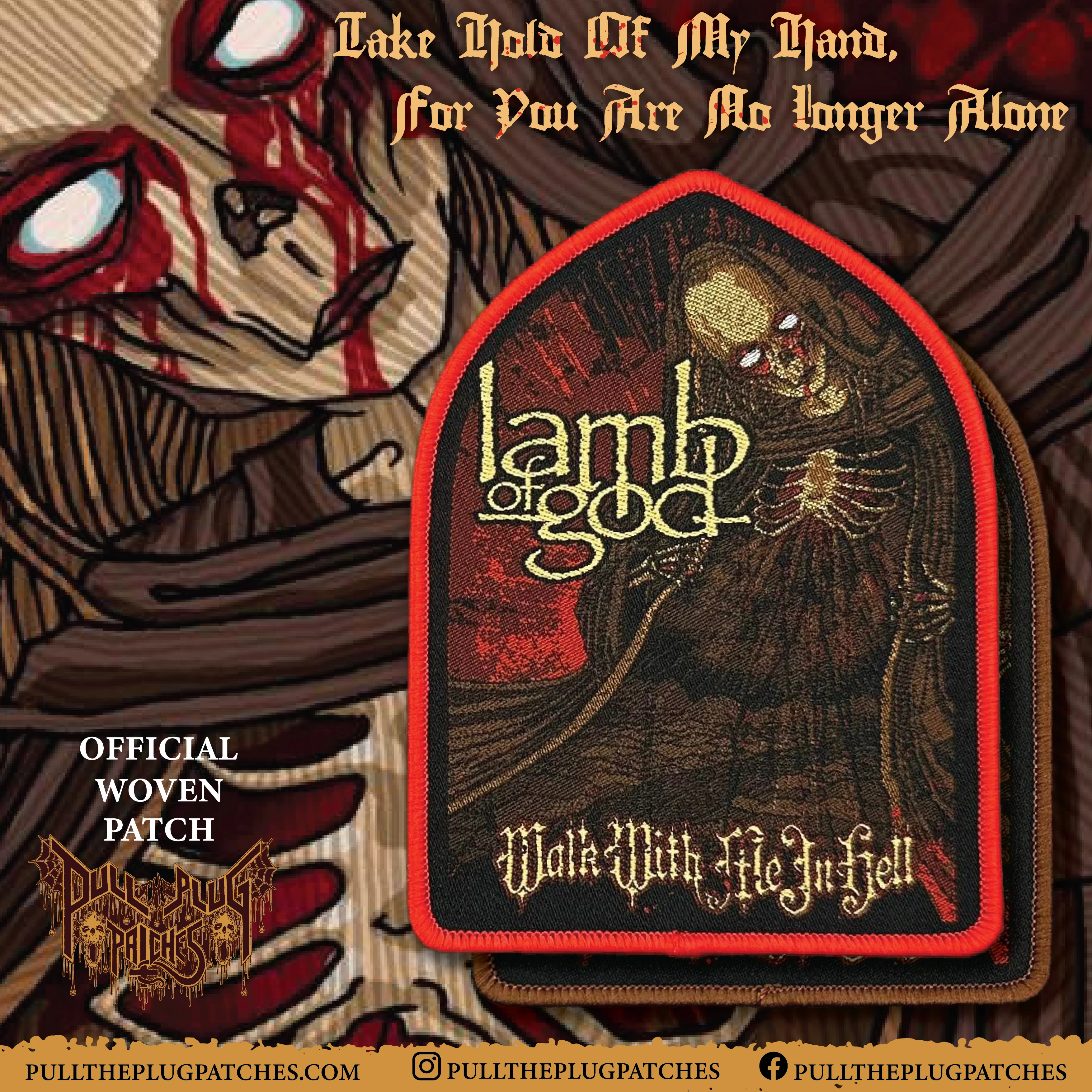 Lamb of God - Walk with Me in Hell - Patch