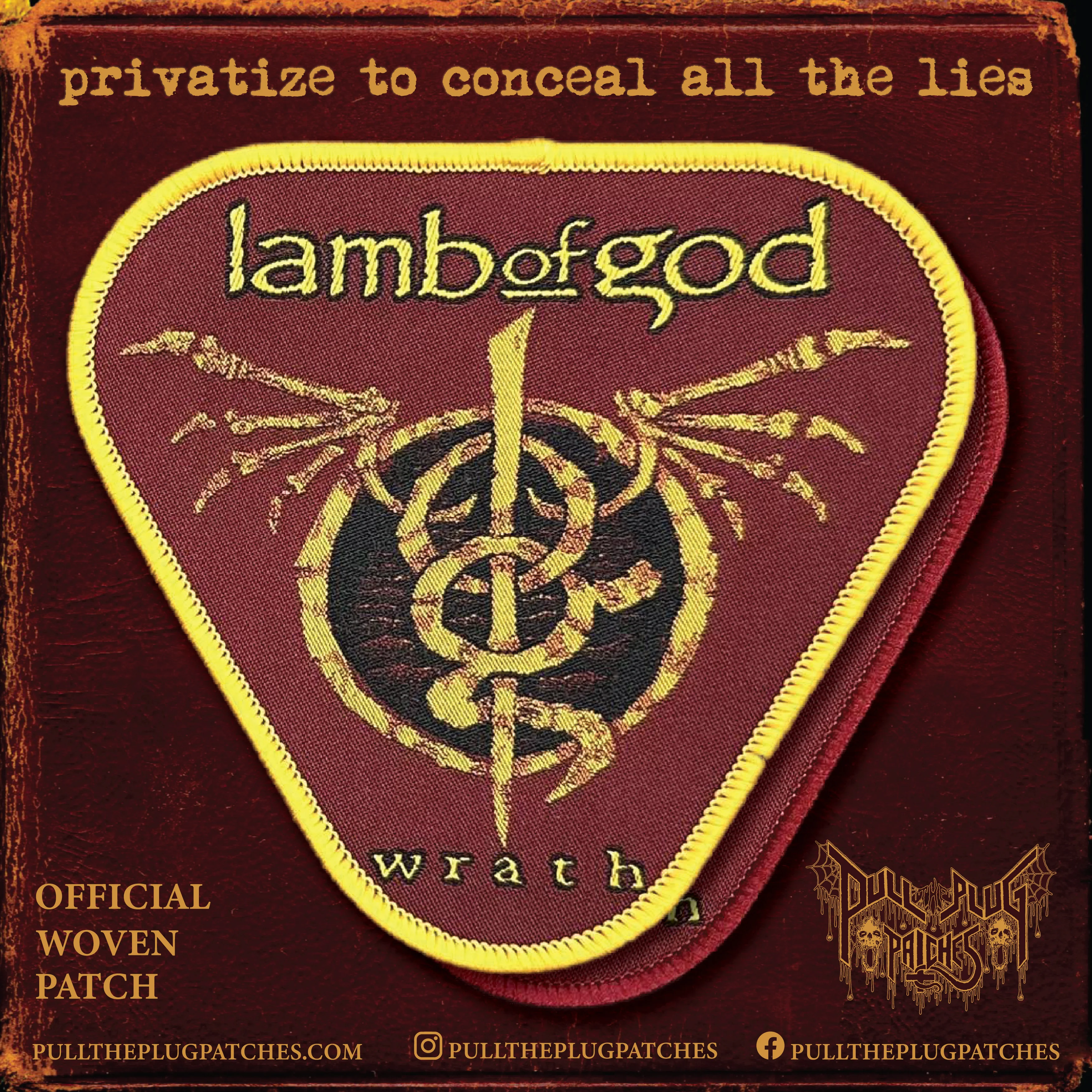 Lamb of God - Wrath - Patch