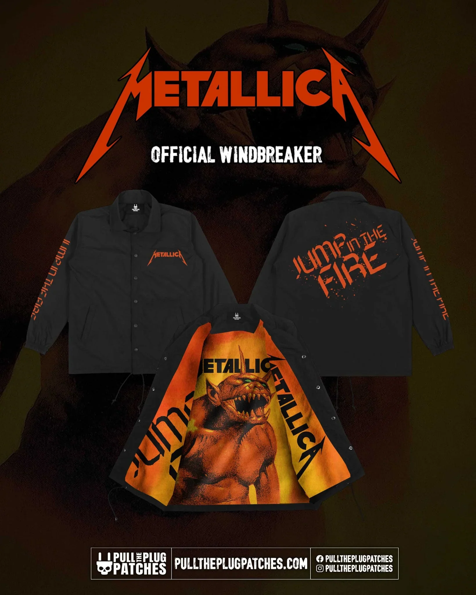 Metallica - Jump In The Fire - Keep The Hellfire Lit - Windbreaker Set - Image 4
