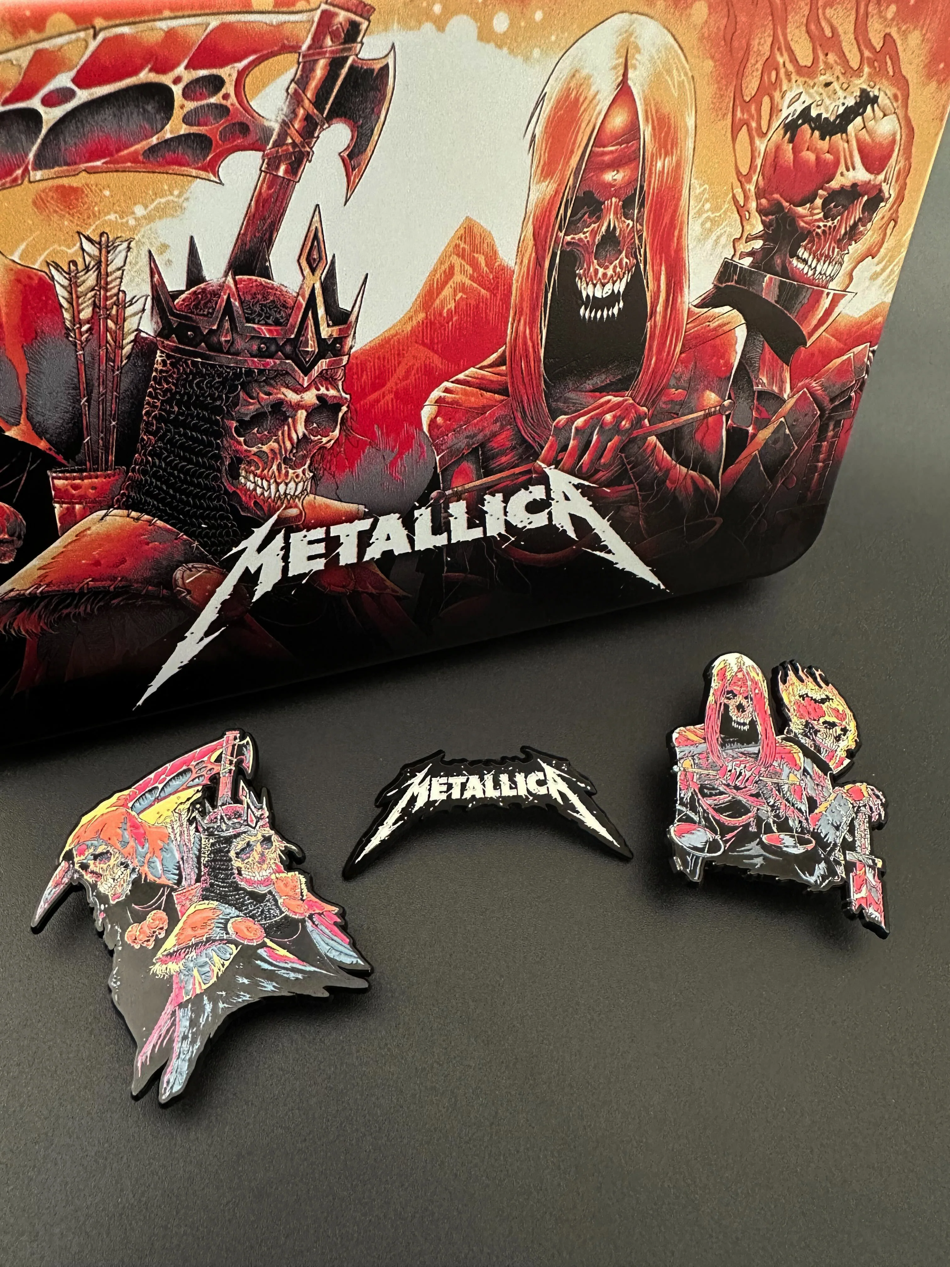 Metallica - The Four Horsemen - Tin Box Pin Set - Image 2