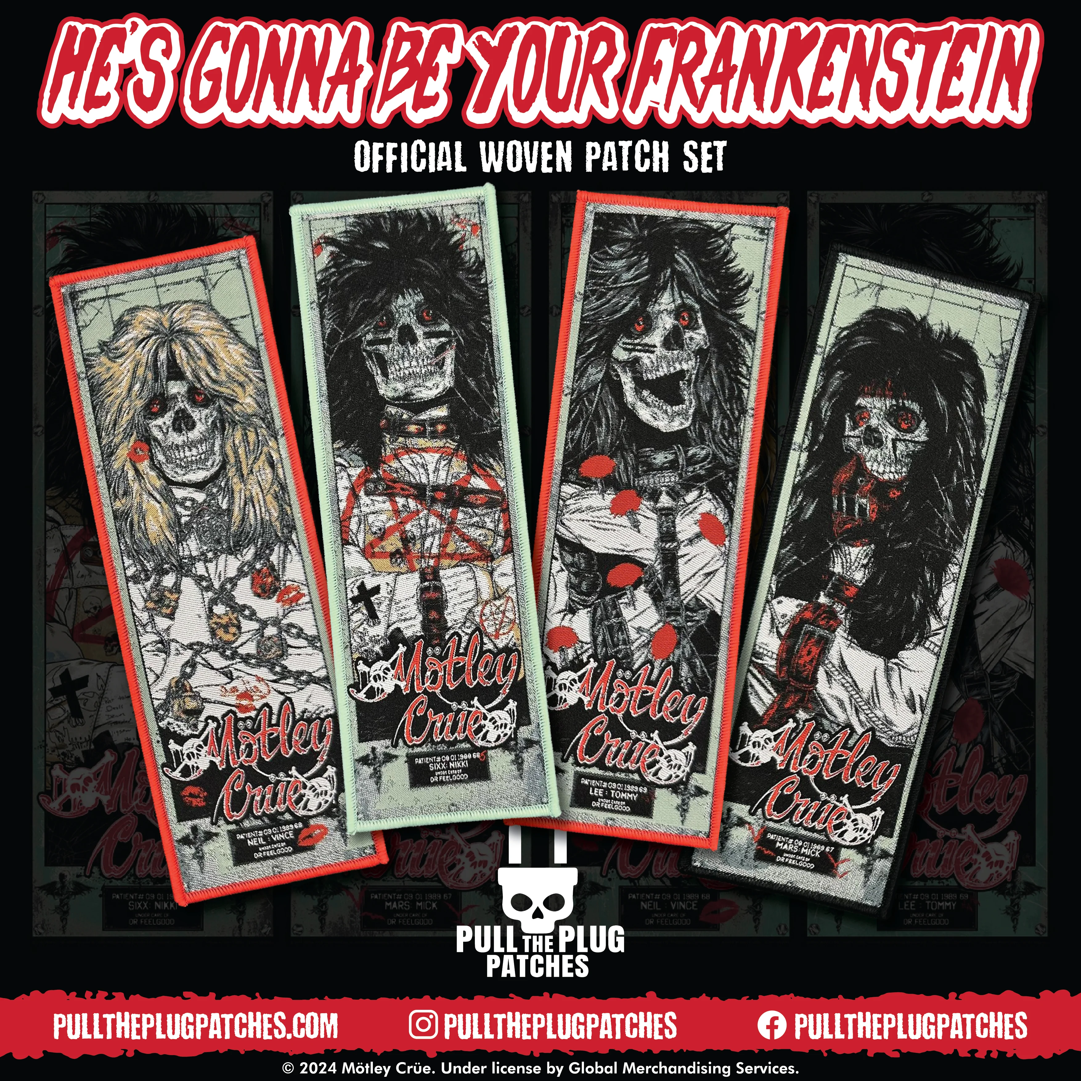 Motley Crue - Nikki Sixx - Strip Patch - Image 2