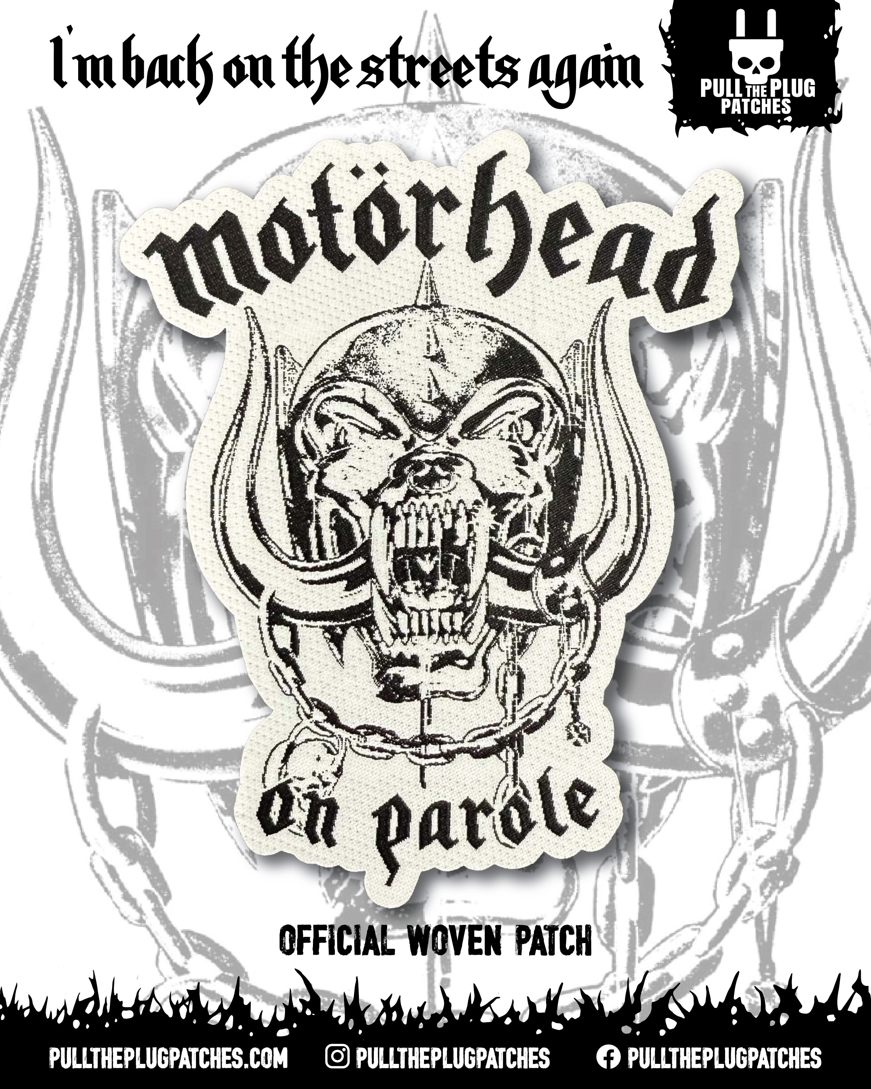 Motorhead - On Parole - Laser Cut Patch
