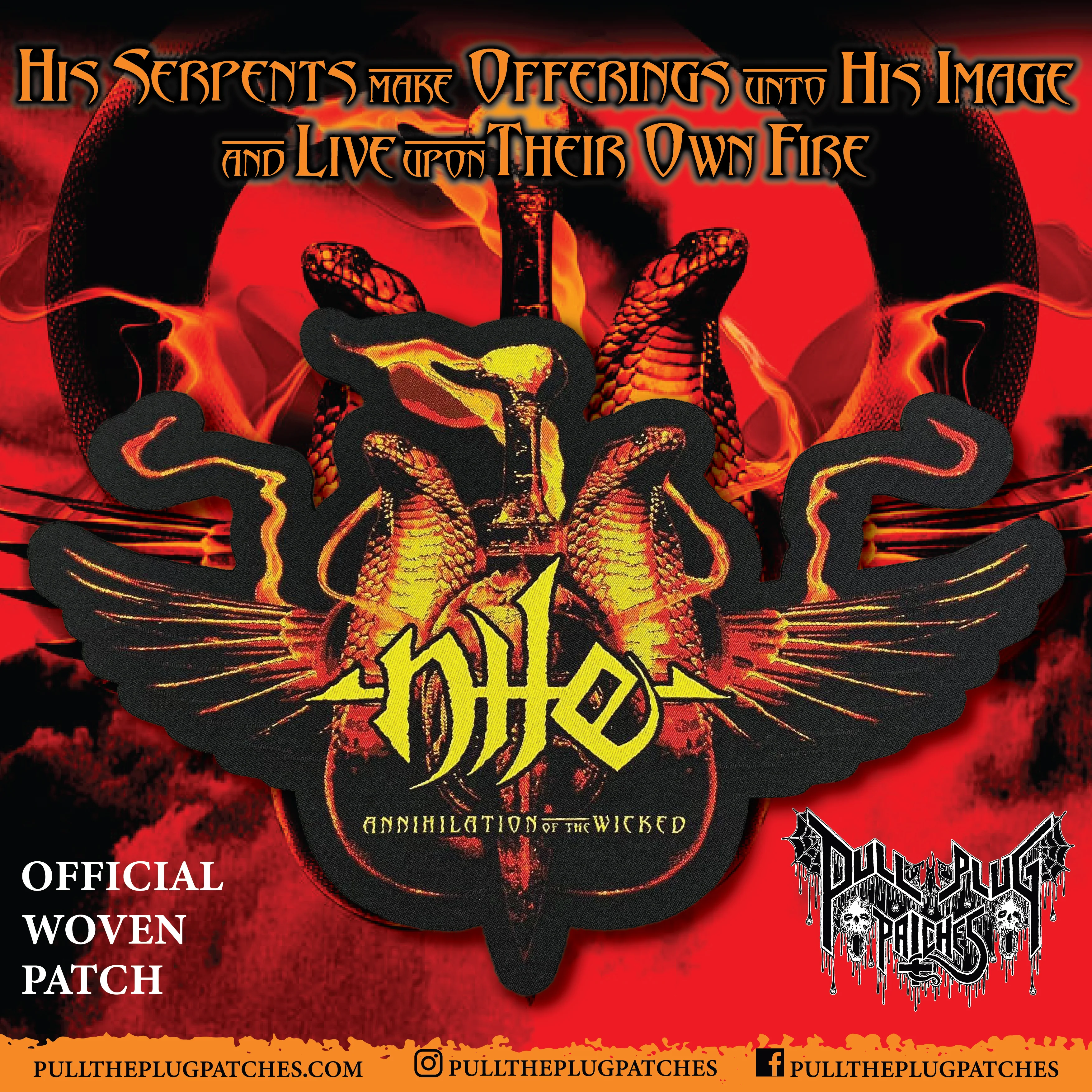 Nile - Annihilation of The Wicked - Oversize Patch