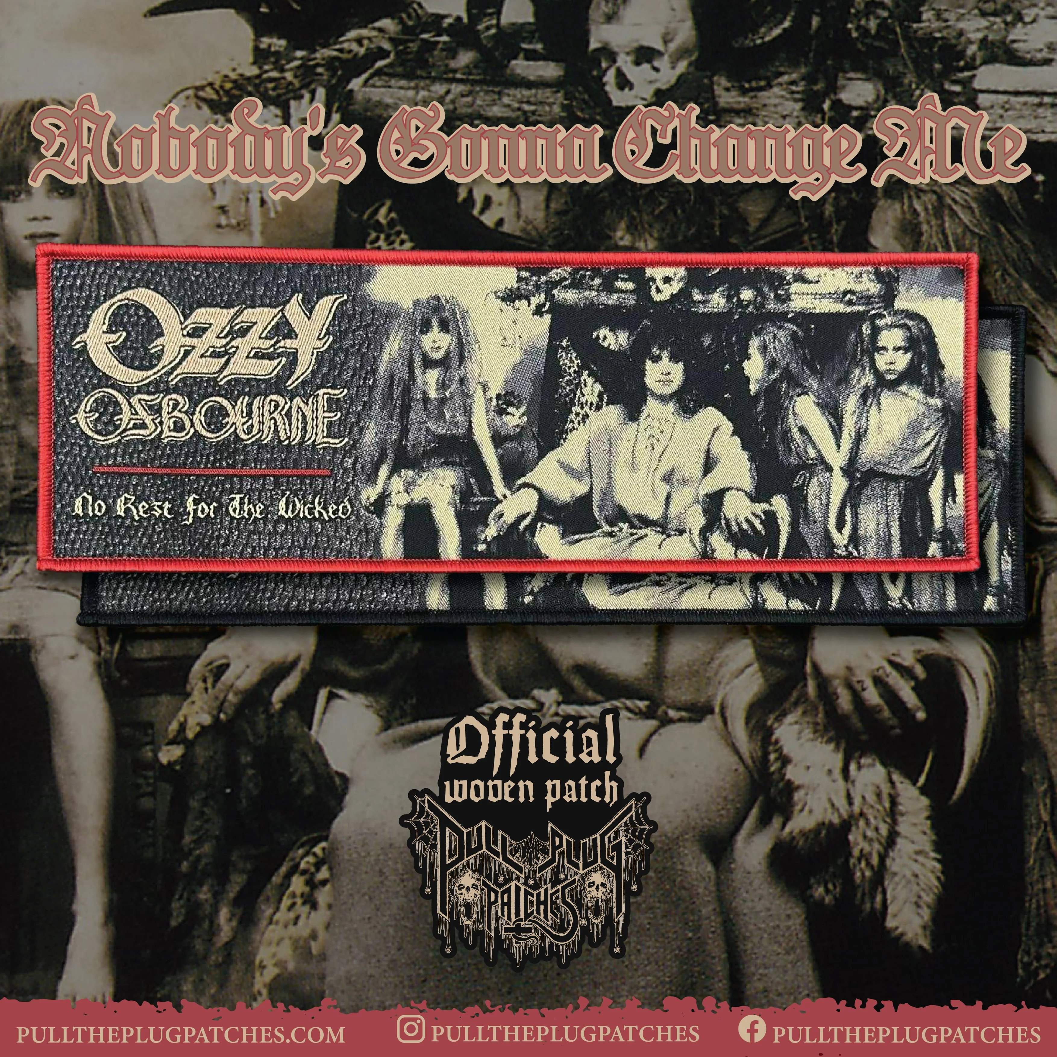 Ozzy Osbourne - No Rest For The Wicked - Strip Patch