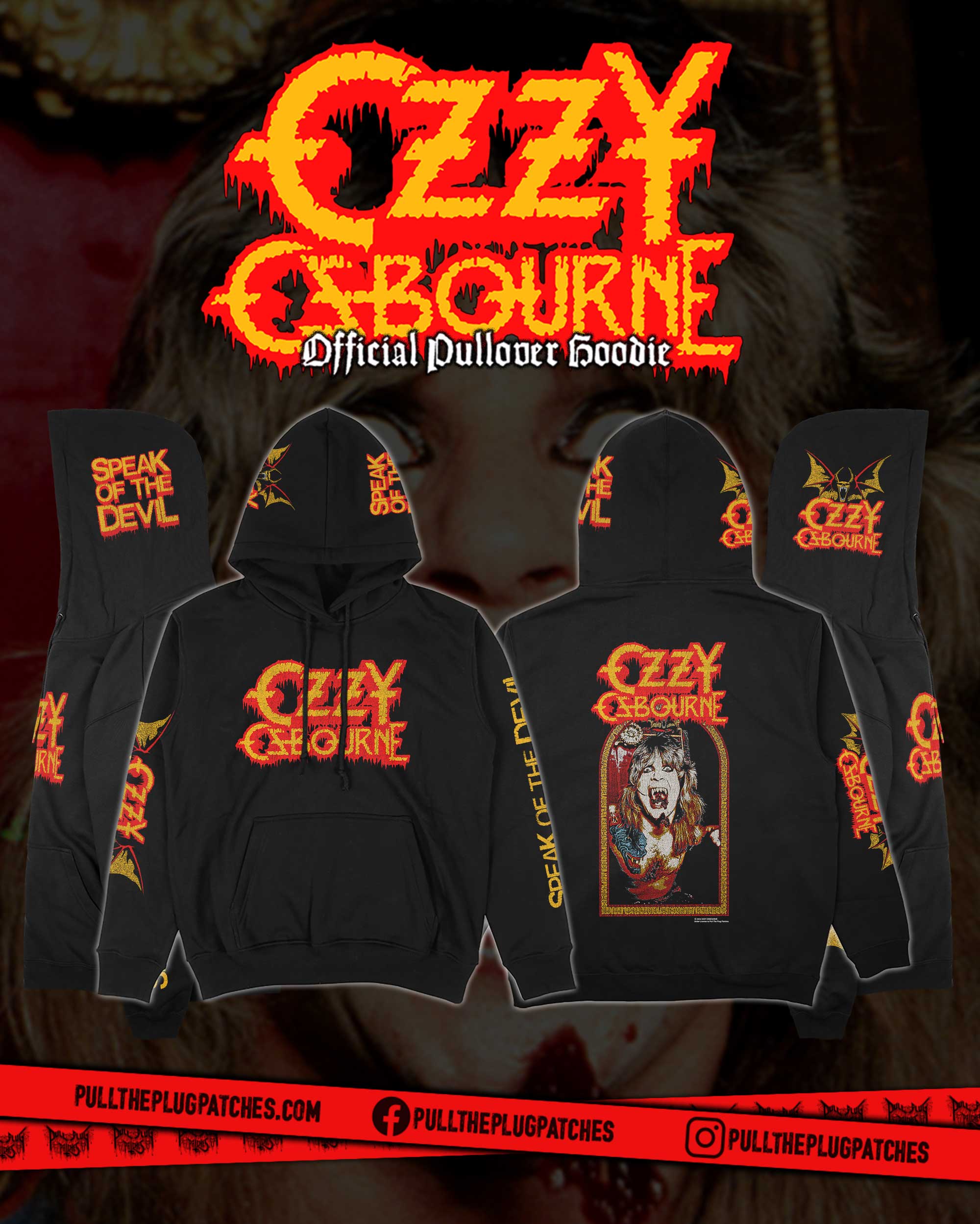 Ozzy Osbourne - Speak Of The Devil - Deluxe Pullover Hoodie
