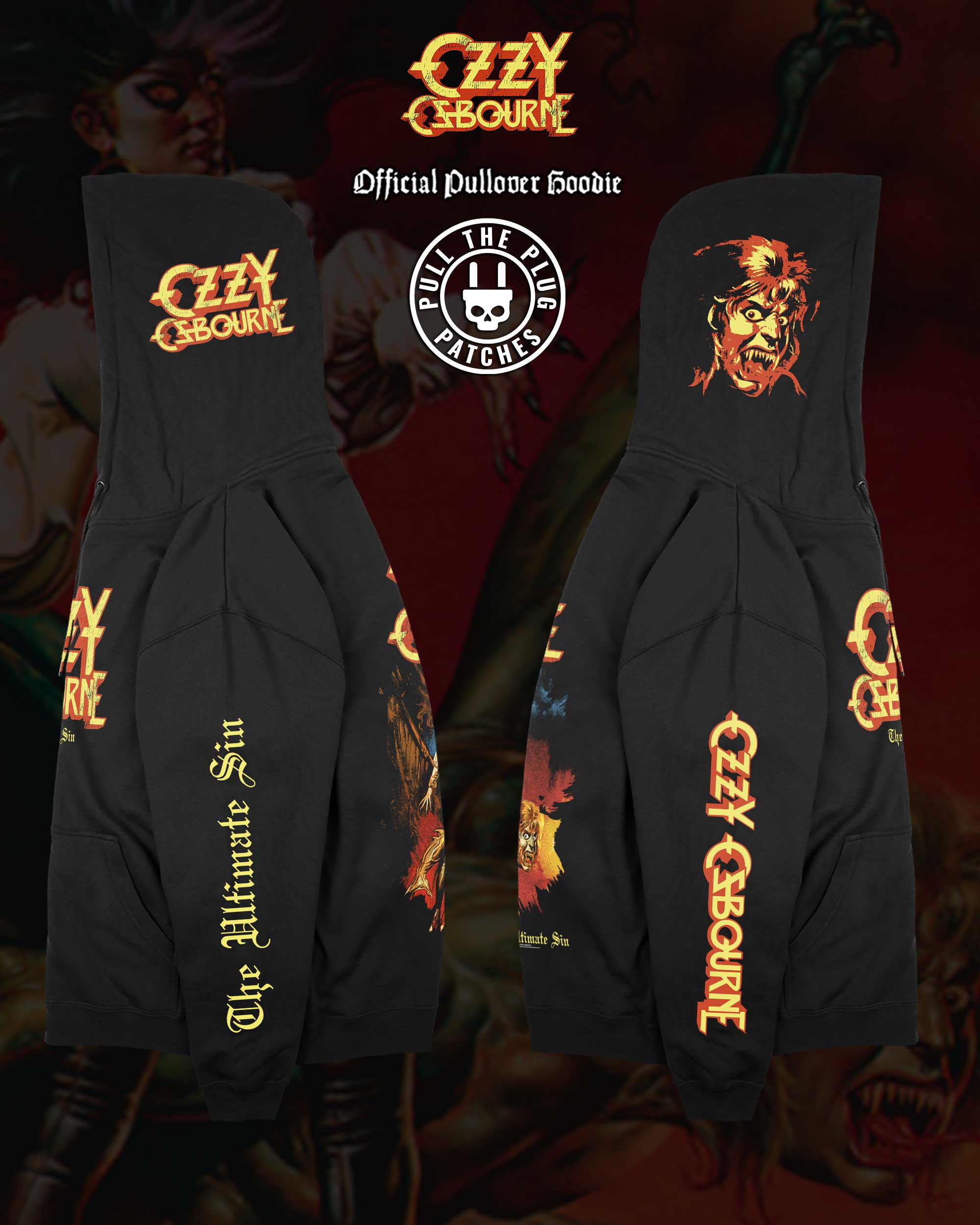 Ozzy Osbourne - The Ultimate Sin - Deluxe Pullover Hoodie - Image 3